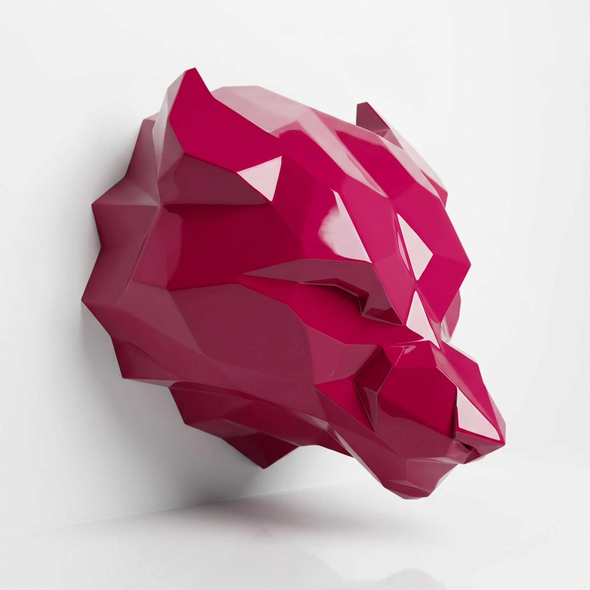 Sculpture Tête d’Ours Facettée - Sculpture Origami