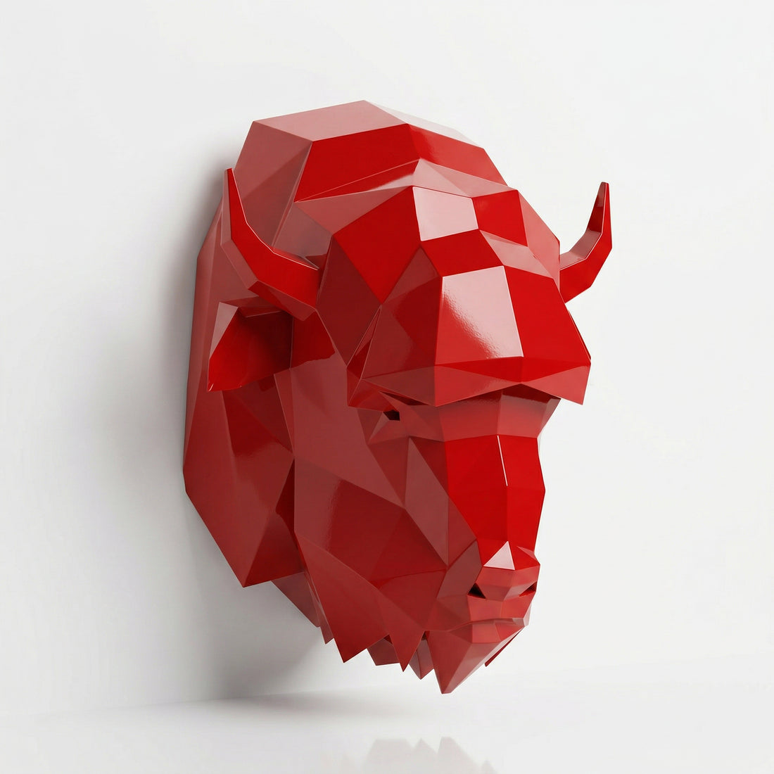 Sculpture Tête de Bison en Origami - Sculpture Origami
