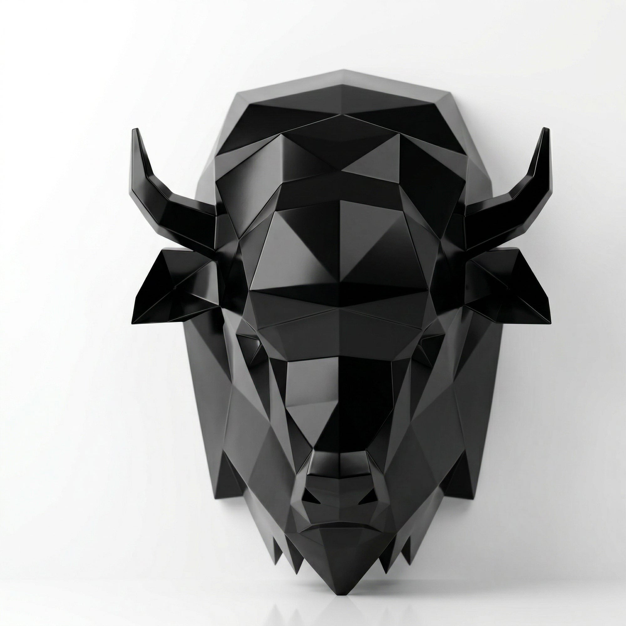 Sculpture Tête de Bison en Origami - Sculpture Origami
