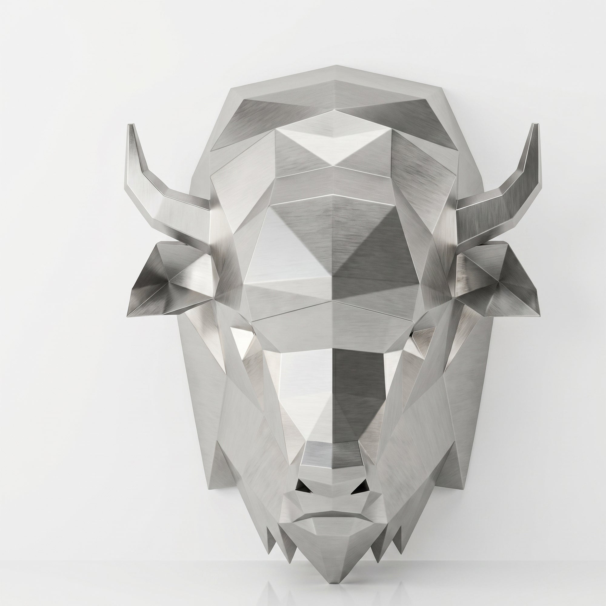 Sculpture Tête de Bison en Origami - Sculpture Origami