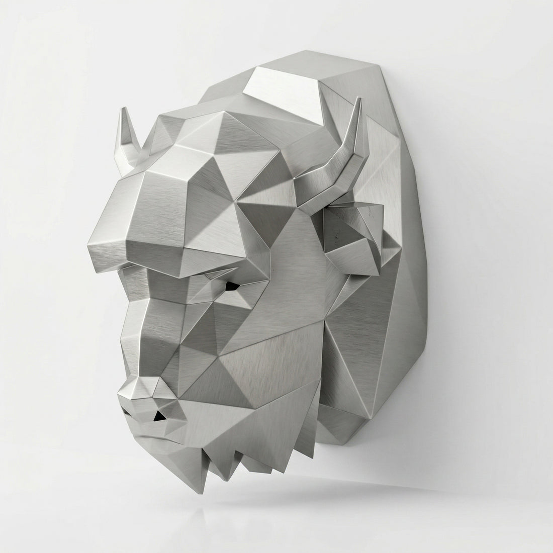 Sculpture Tête de Bison en Origami - Sculpture Origami
