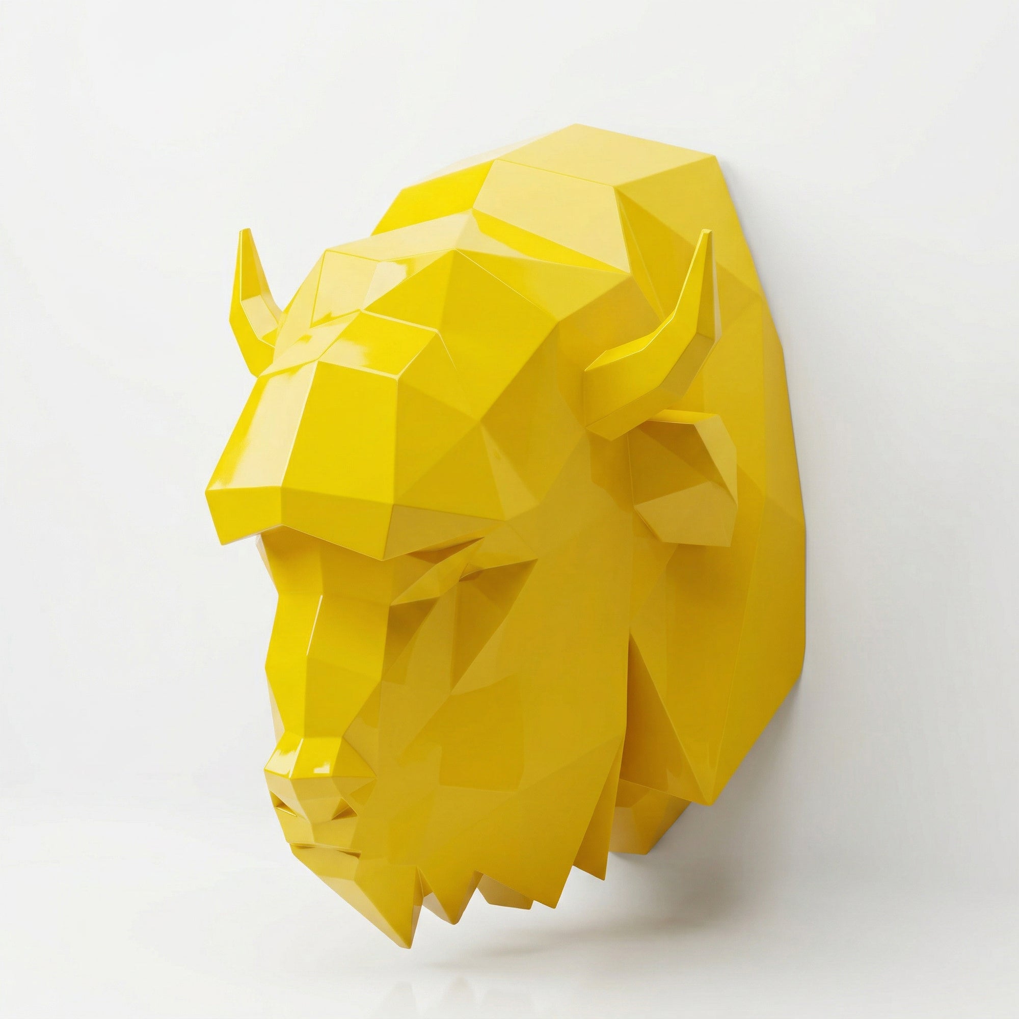 Sculpture Tête de Bison en Origami - Sculpture Origami