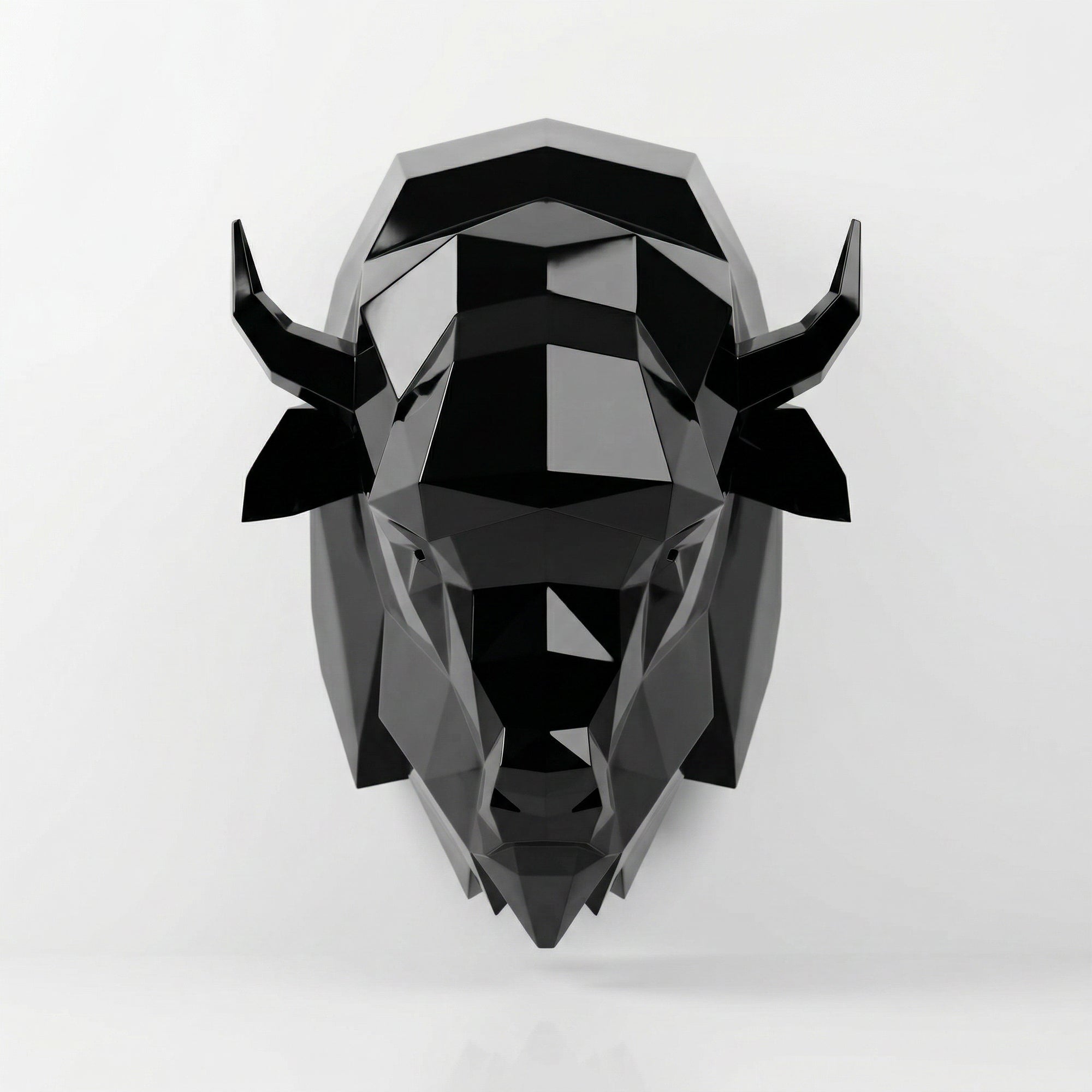 Sculpture Tête de Bison en Origami - Sculpture Origami