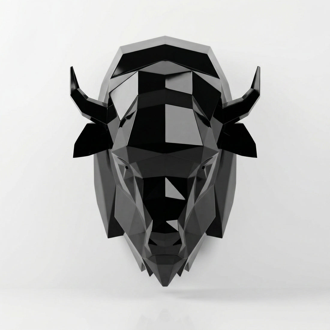 Sculpture Tête de Bison en Origami - Sculpture Origami