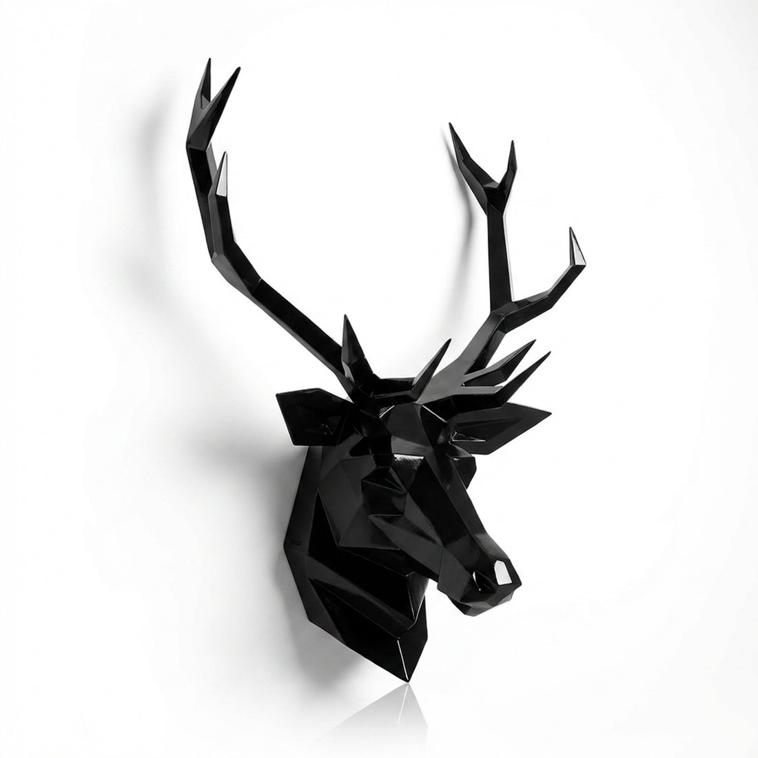 Sculpture Tête de Cerf Murale Facettée - Sculpture Origami