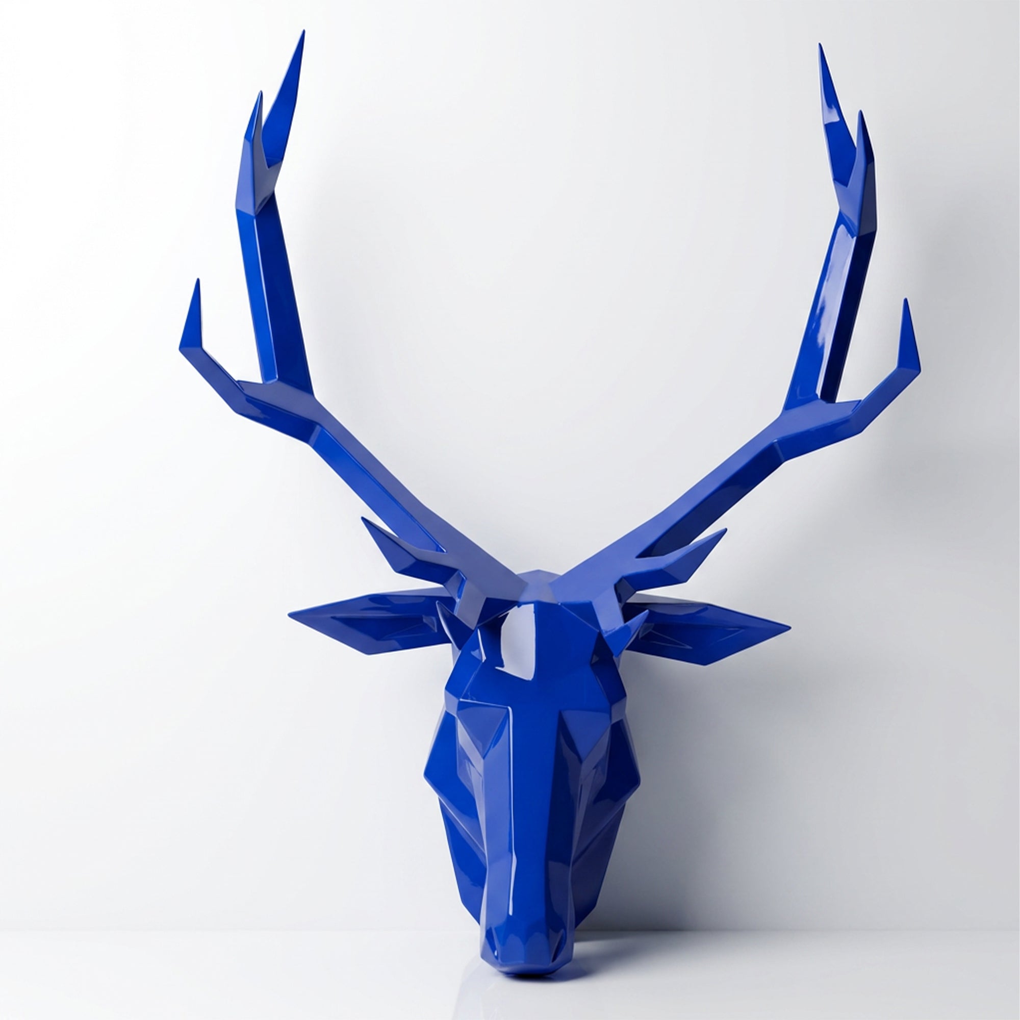 Sculpture Tête de Cerf Murale Facettée - Sculpture Origami