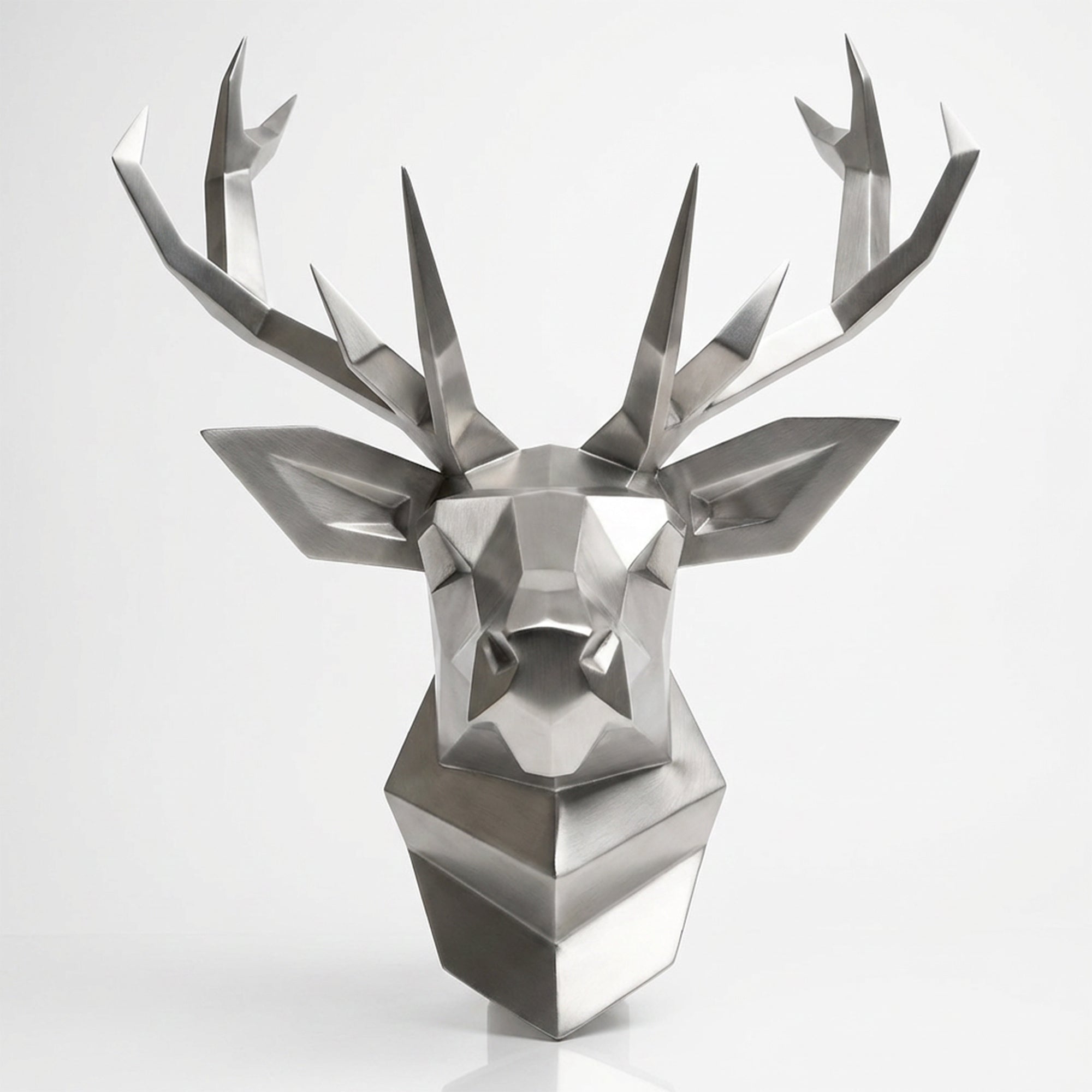 Sculpture Tête de Cerf Murale Facettée - Sculpture Origami