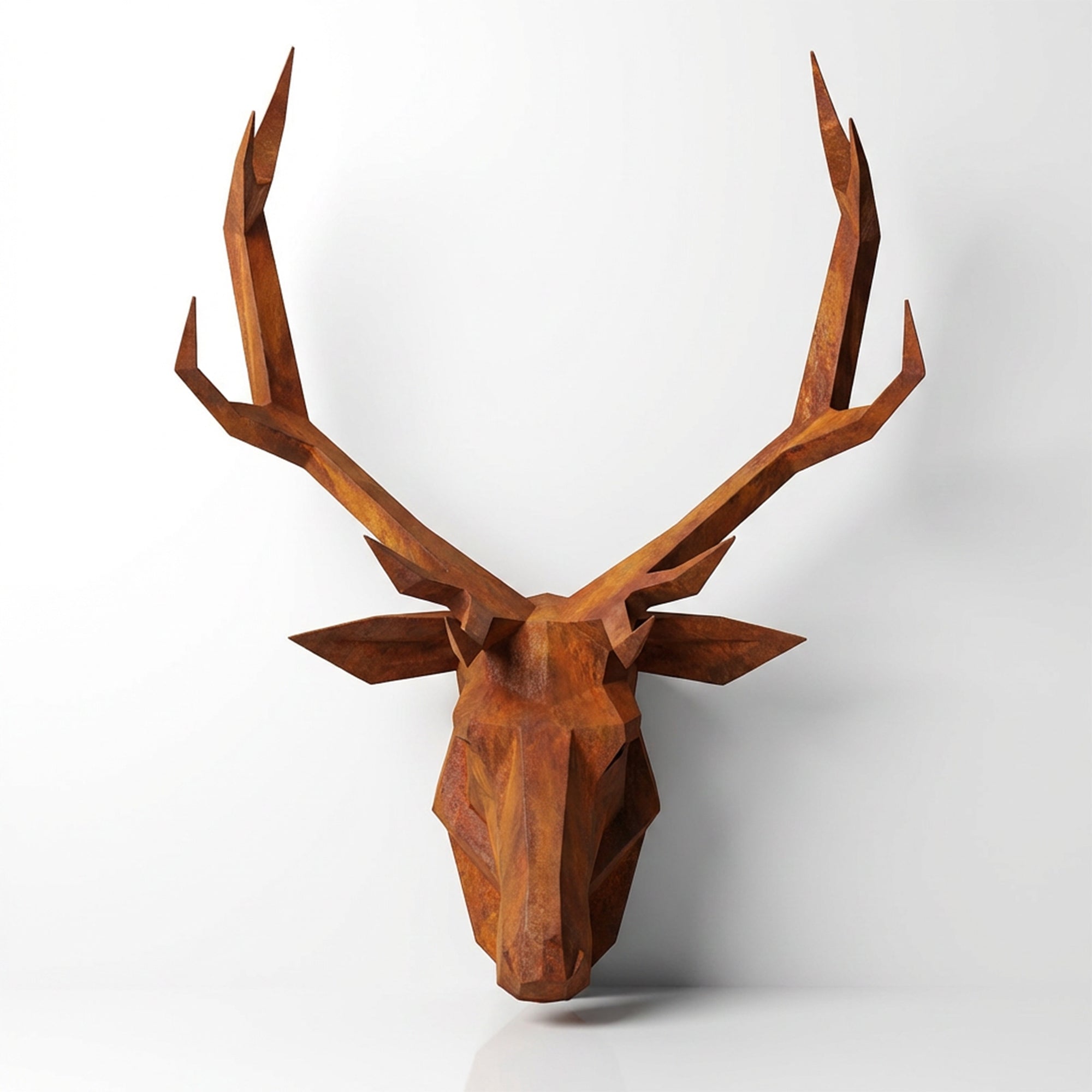 Sculpture Tête de Cerf Murale Facettée - Sculpture Origami