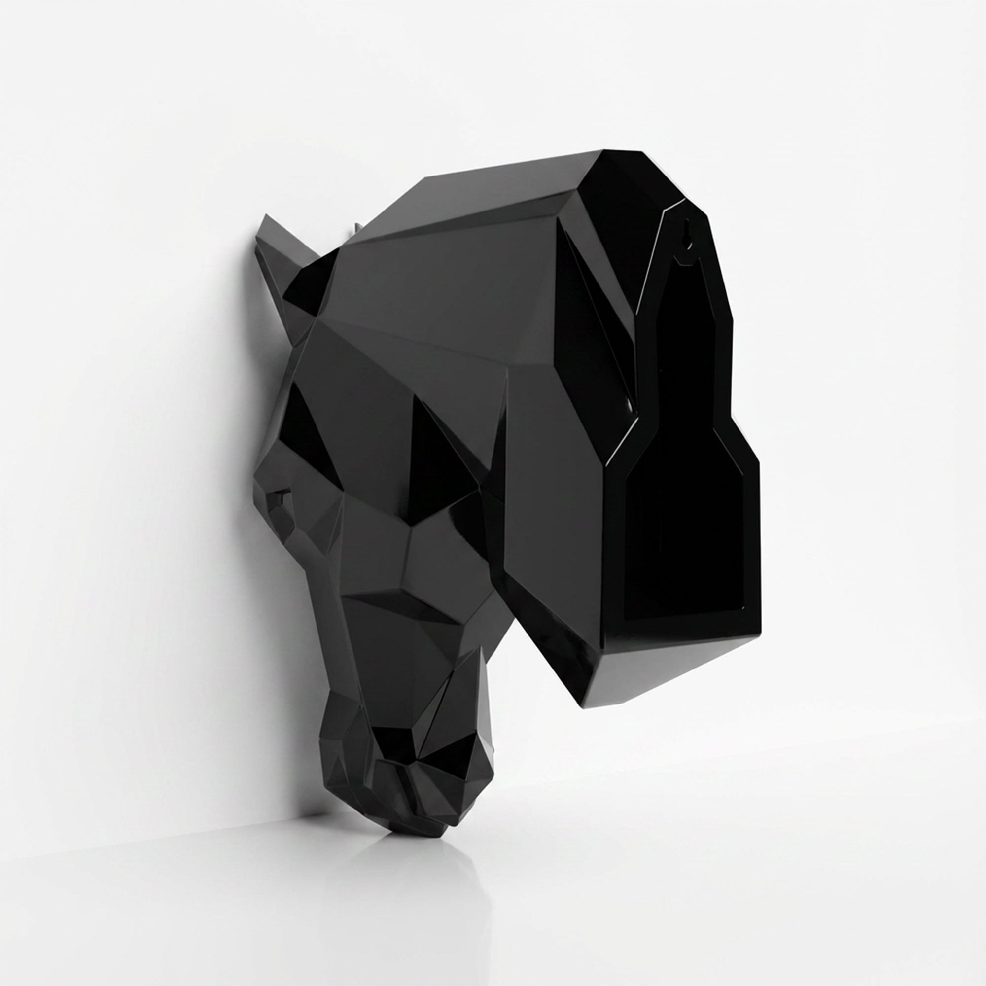 Sculpture Tête de Cheval Murale Facettée - Sculpture Origami