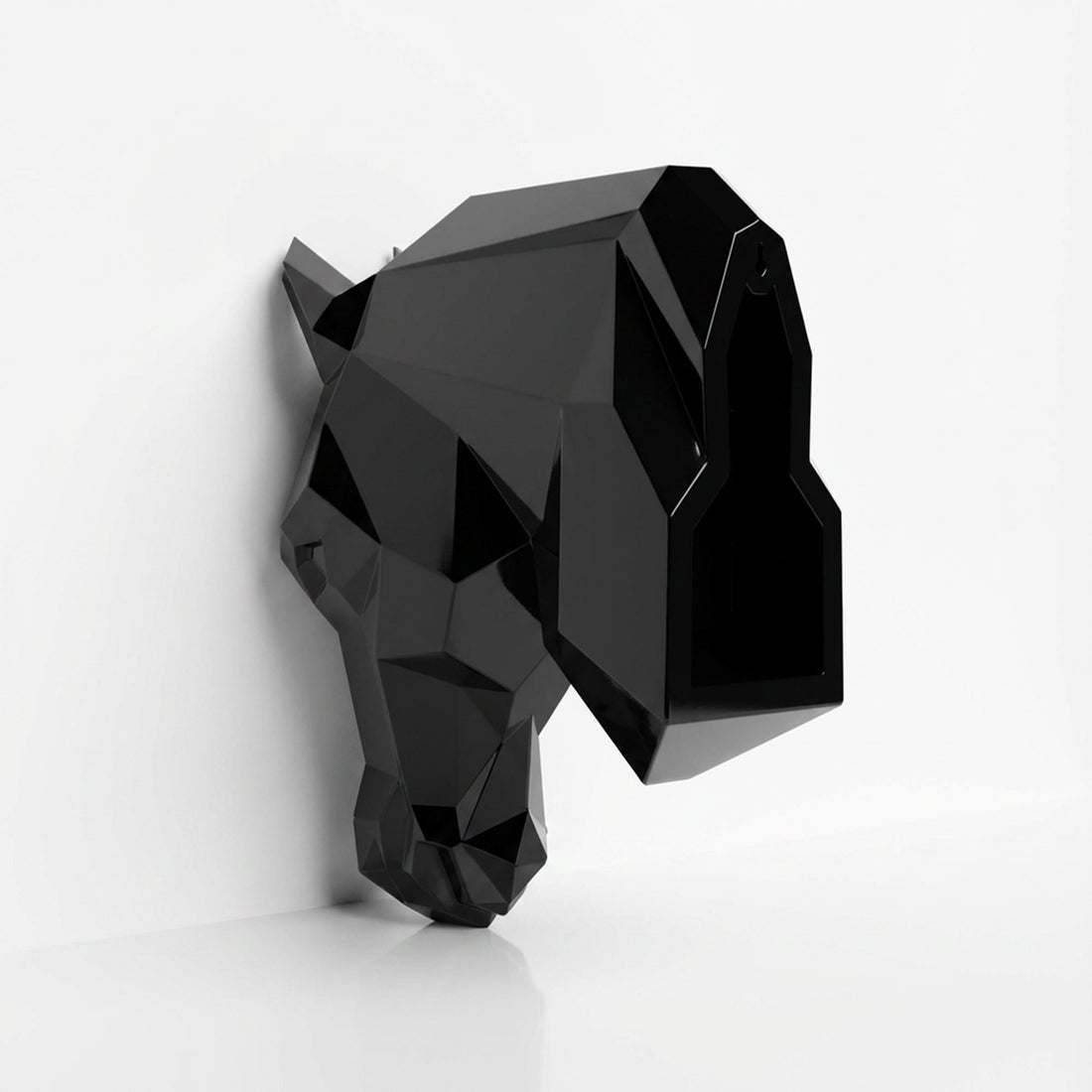 Sculpture Tête de Cheval Murale Facettée - Sculpture Origami