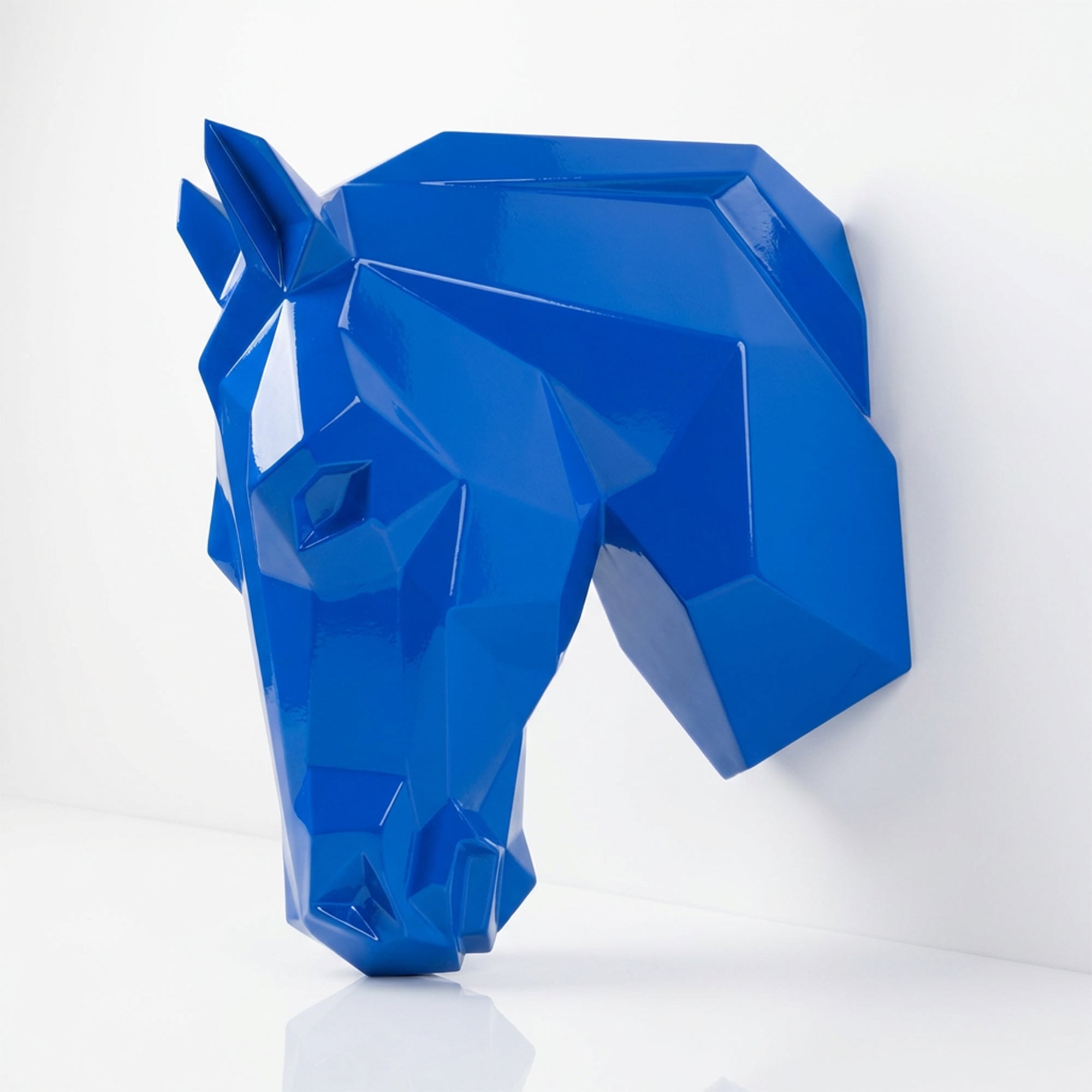 Sculpture Tête de Cheval Murale Facettée - Sculpture Origami