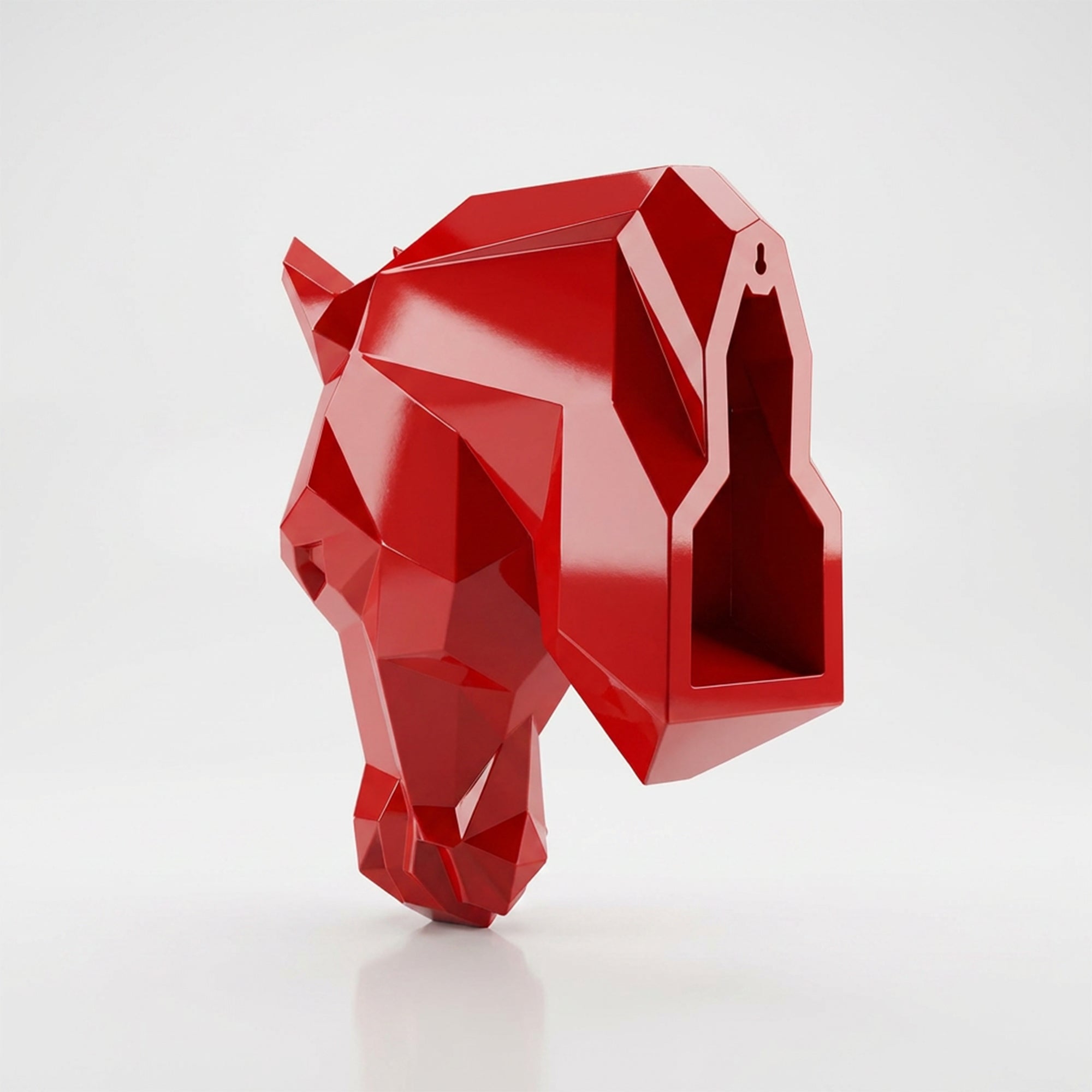 Sculpture Tête de Cheval Murale Facettée - Sculpture Origami