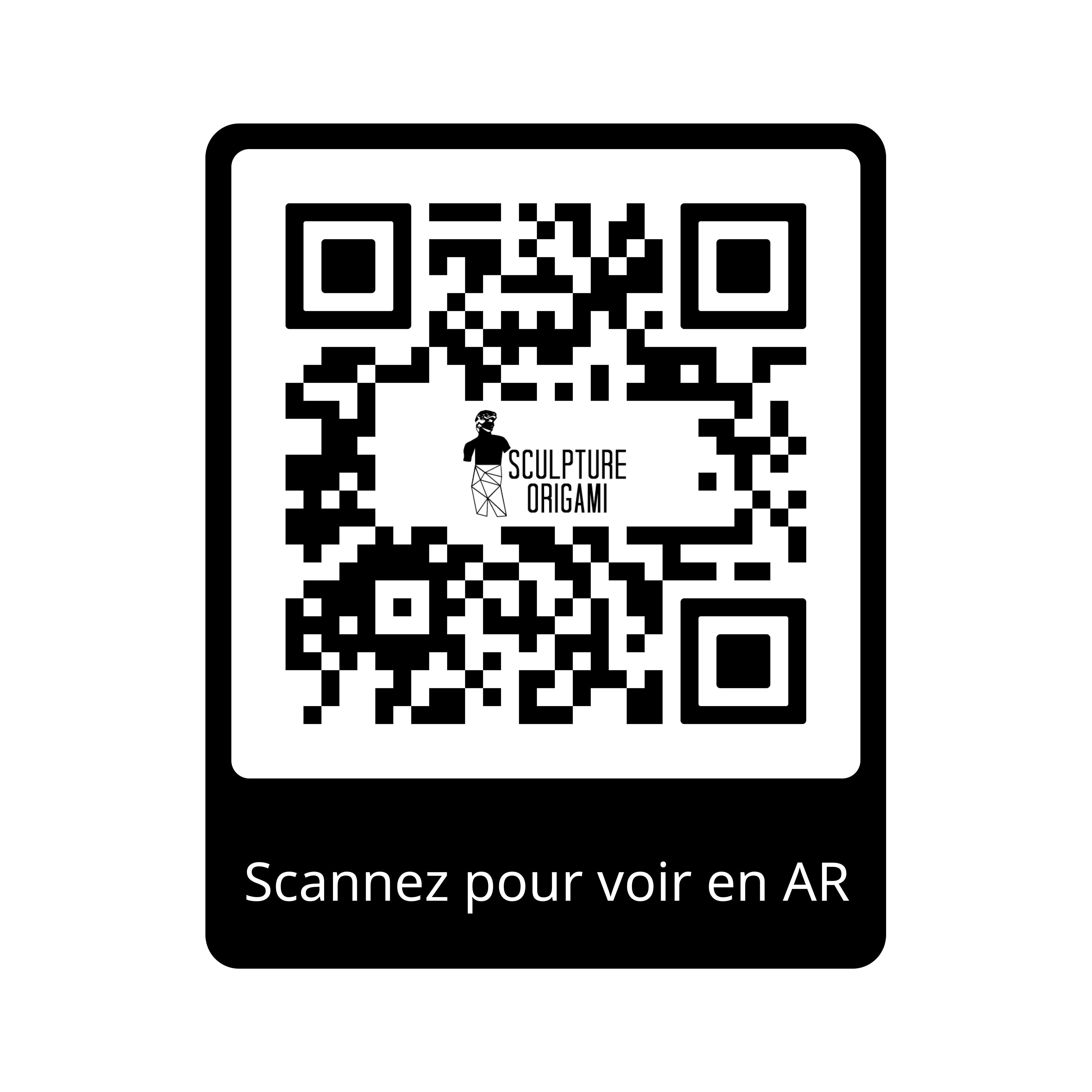 Sculpture Tête de Lion Géométrique - Sculpture Origami