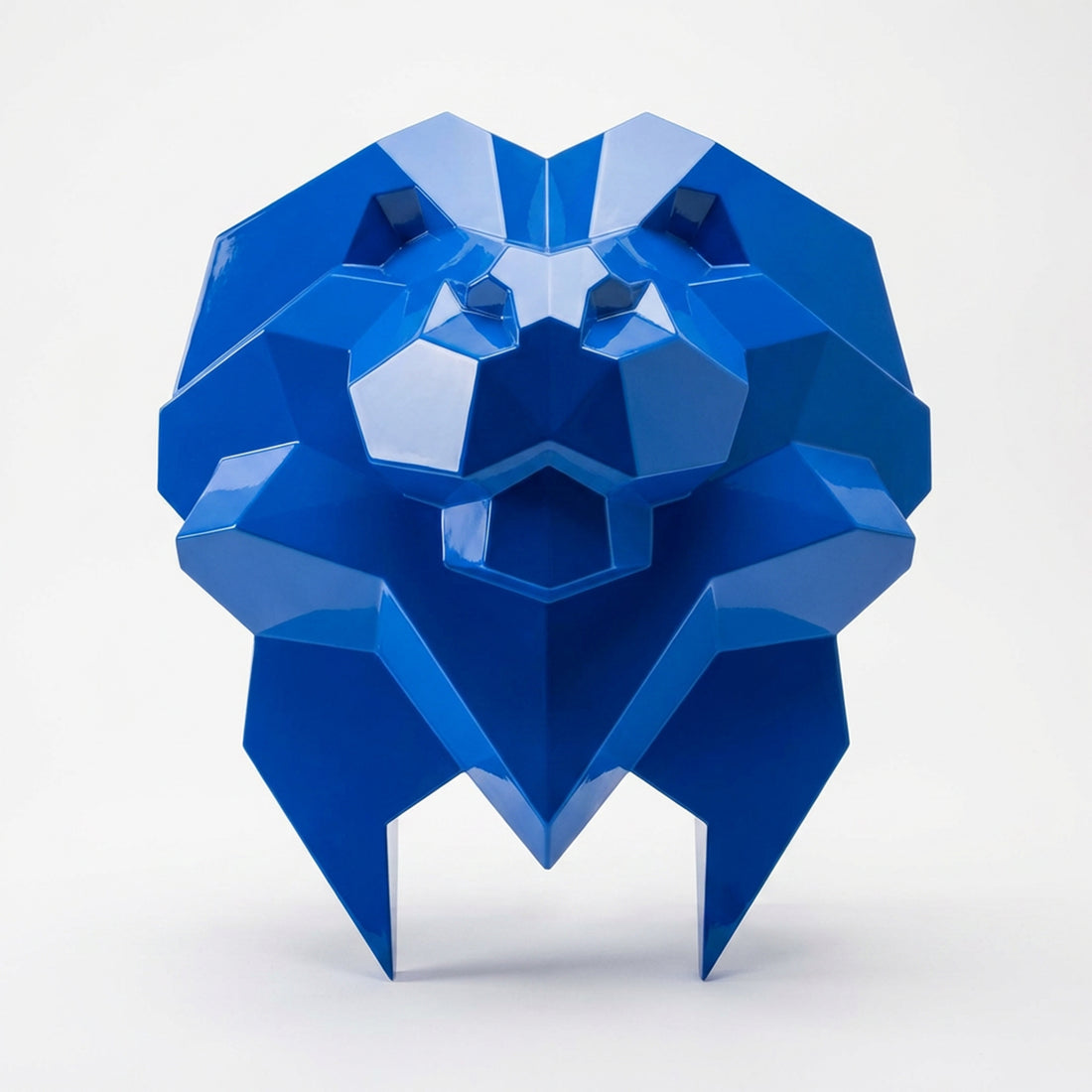 Sculpture Tête de Lynx Murale Facettée - Sculpture Origami