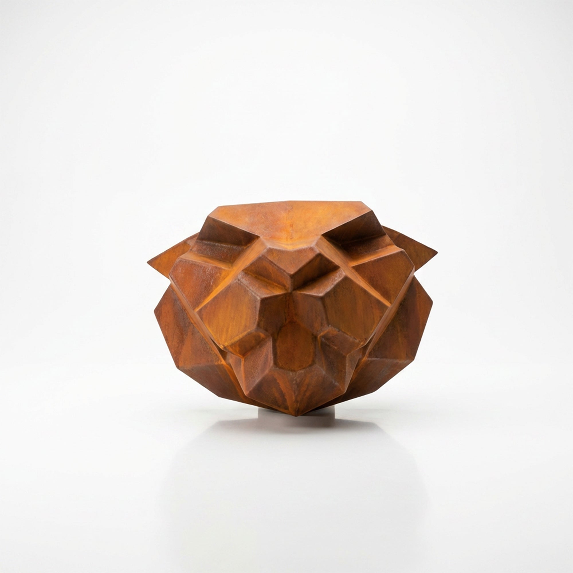 Sculpture Tête de Panthère Murale Facettée - Sculpture Origami