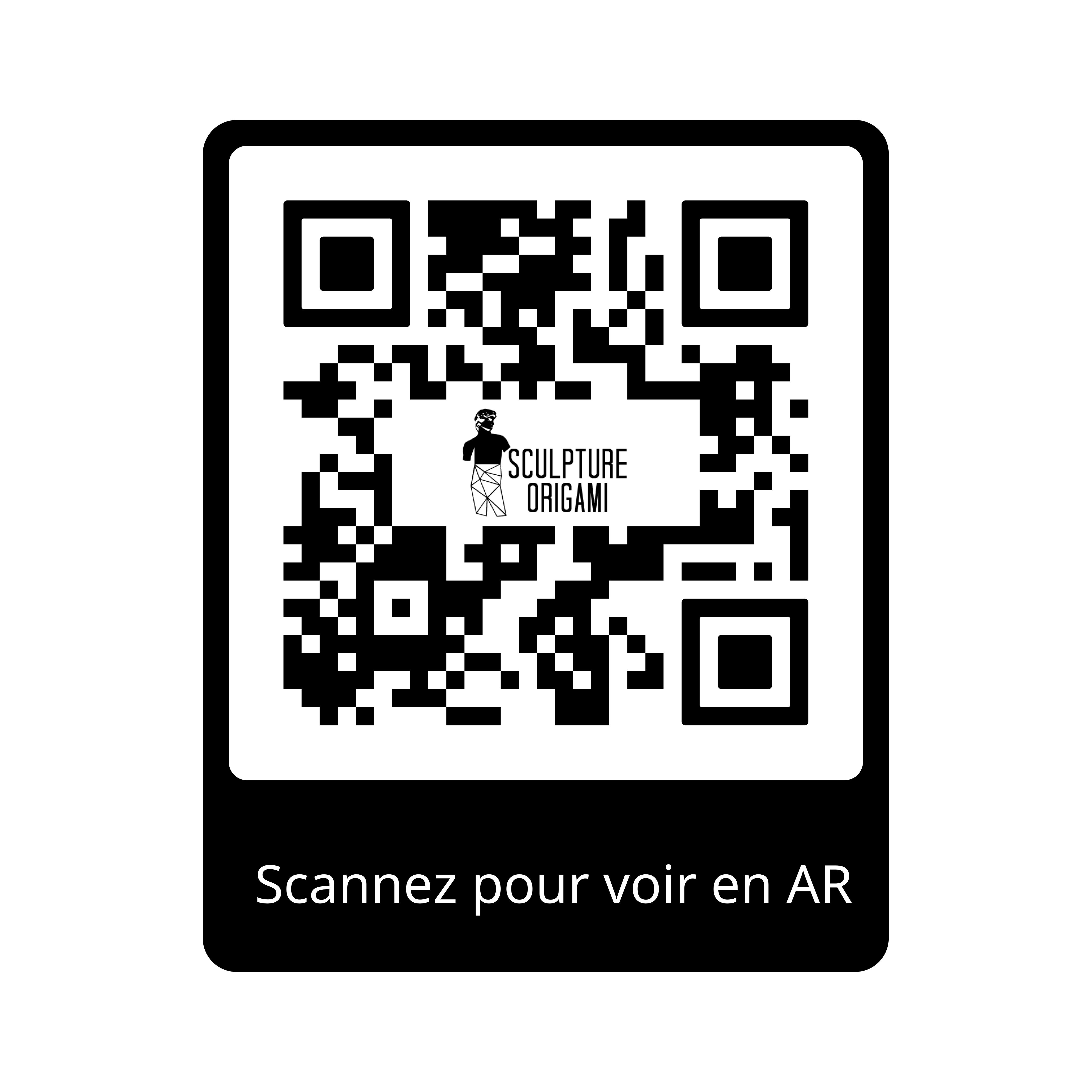 Sculpture Tête de Pitbull Géométrique Contemporain - Sculpture Origami