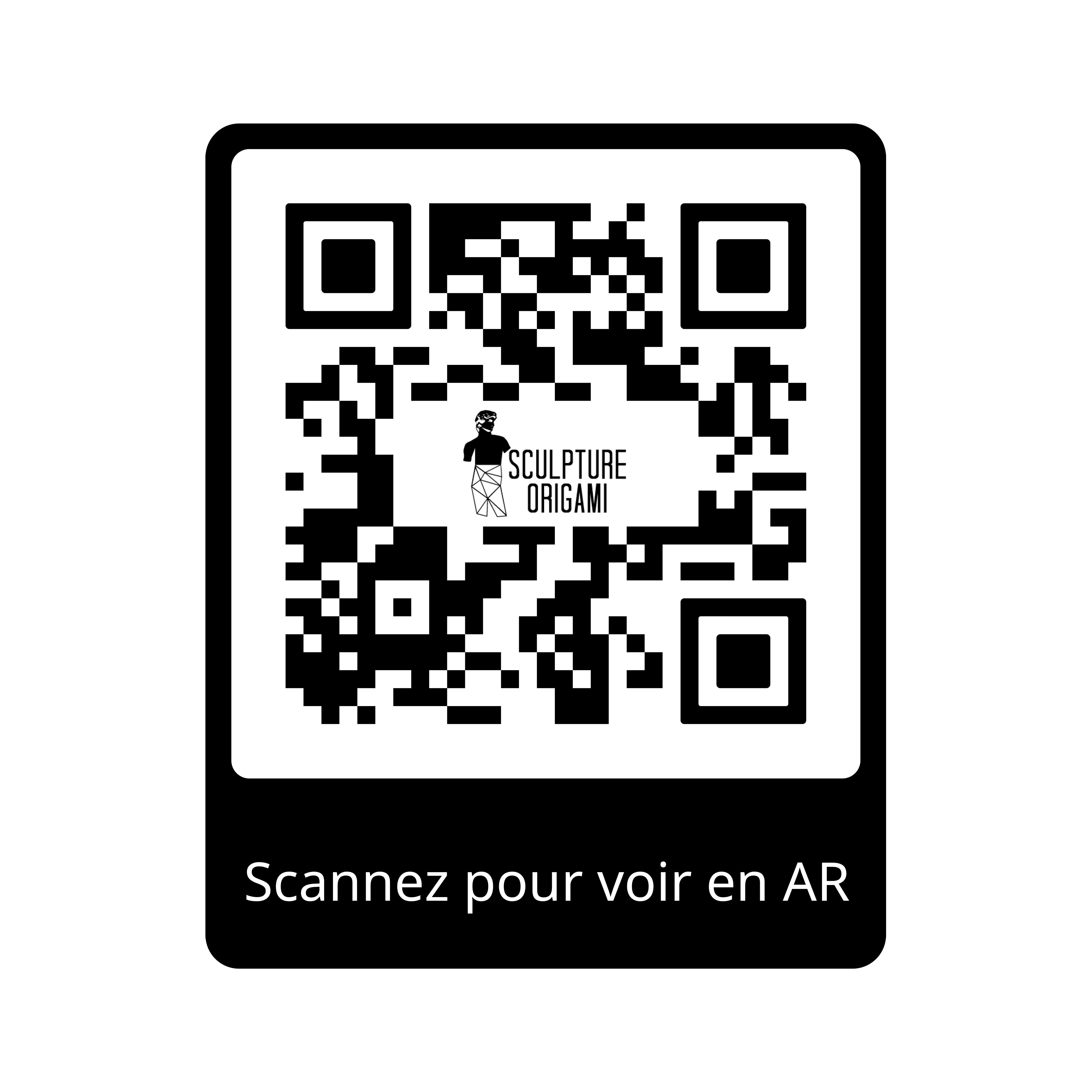 Sculpture Tête de Taureau Polygone - Sculpture Origami