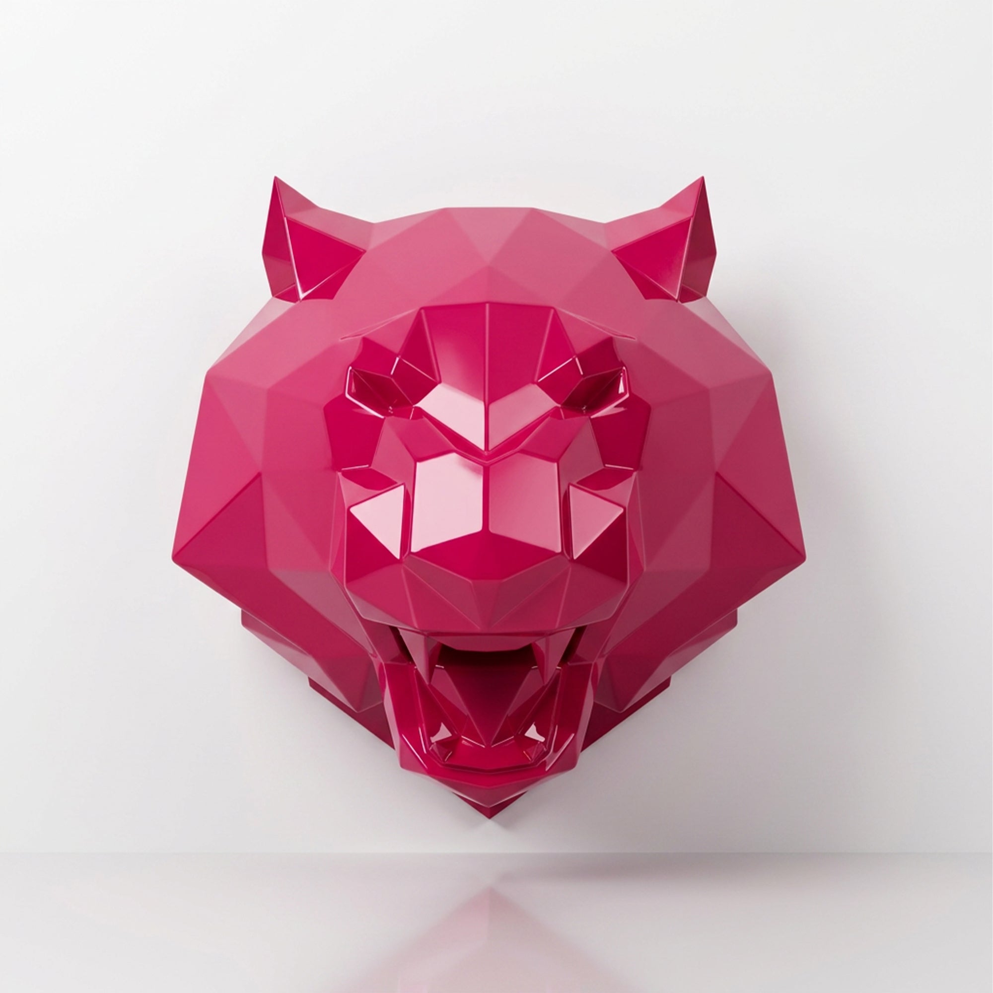 Sculpture Tête de Tigre Design Rugissante - Sculpture Origami