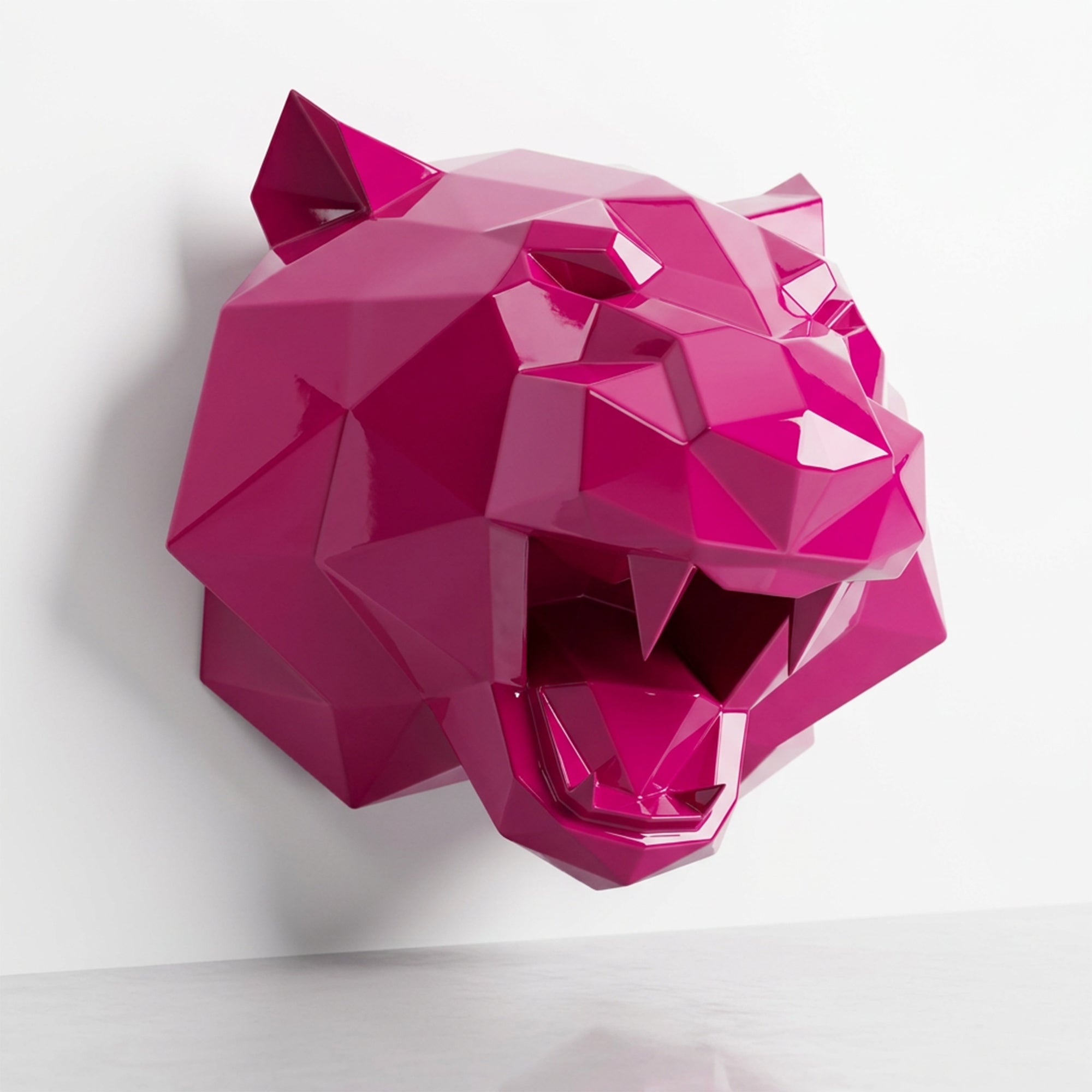 Sculpture Tête de Tigre Design Rugissante - Sculpture Origami