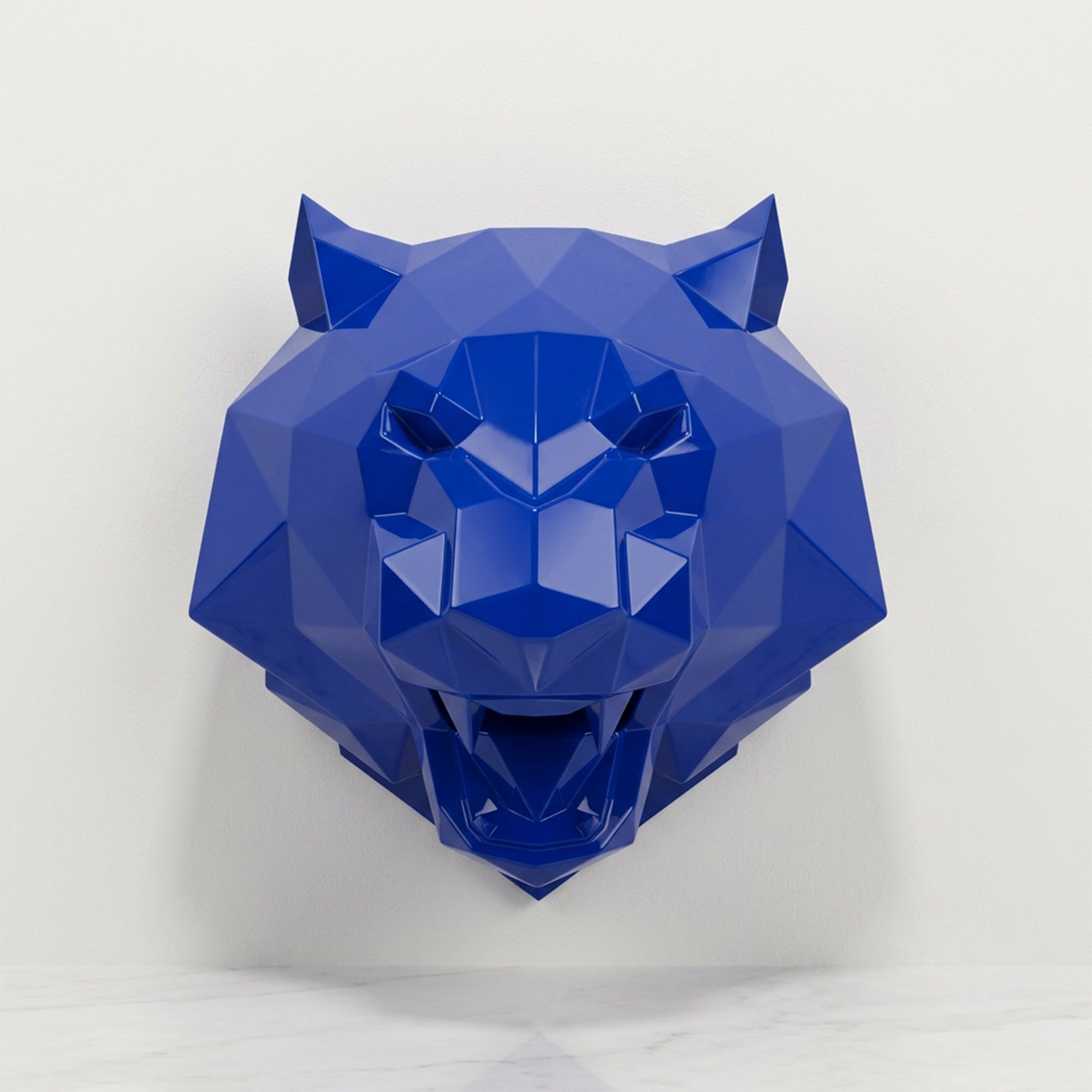 Sculpture Tête de Tigre Design Rugissante - Sculpture Origami