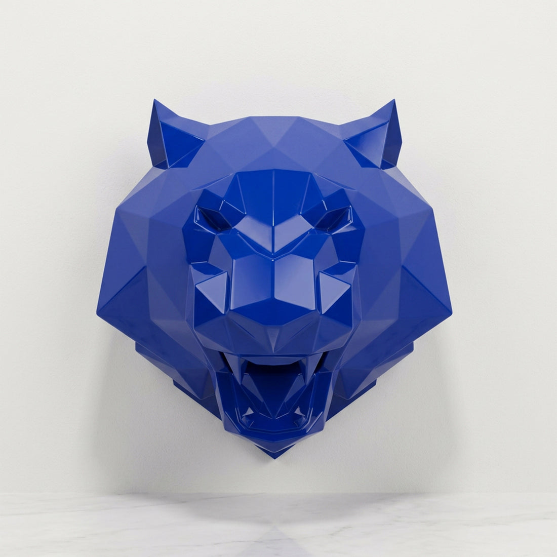 Sculpture Tête de Tigre Design Rugissante - Sculpture Origami