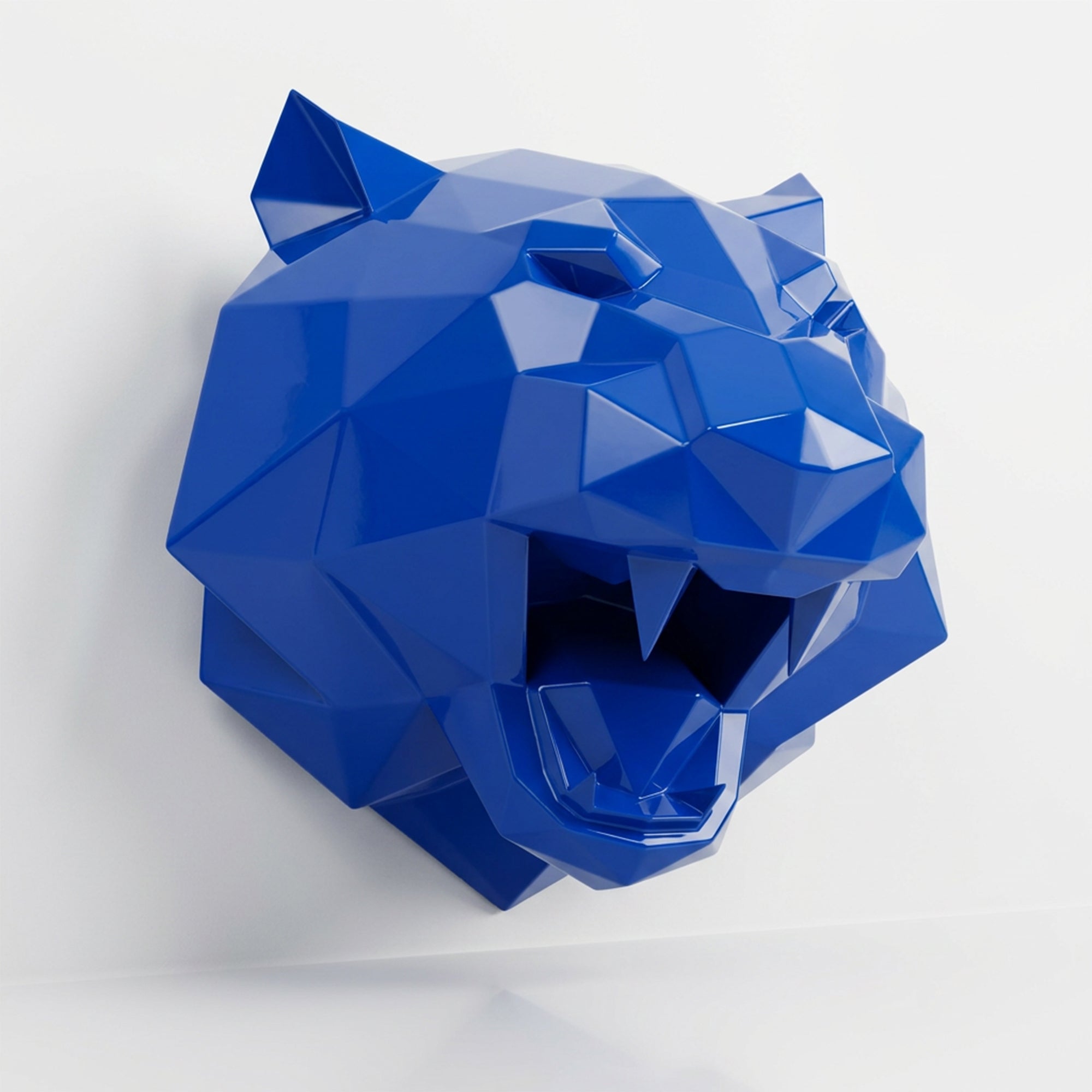 Sculpture Tête de Tigre Design Rugissante - Sculpture Origami