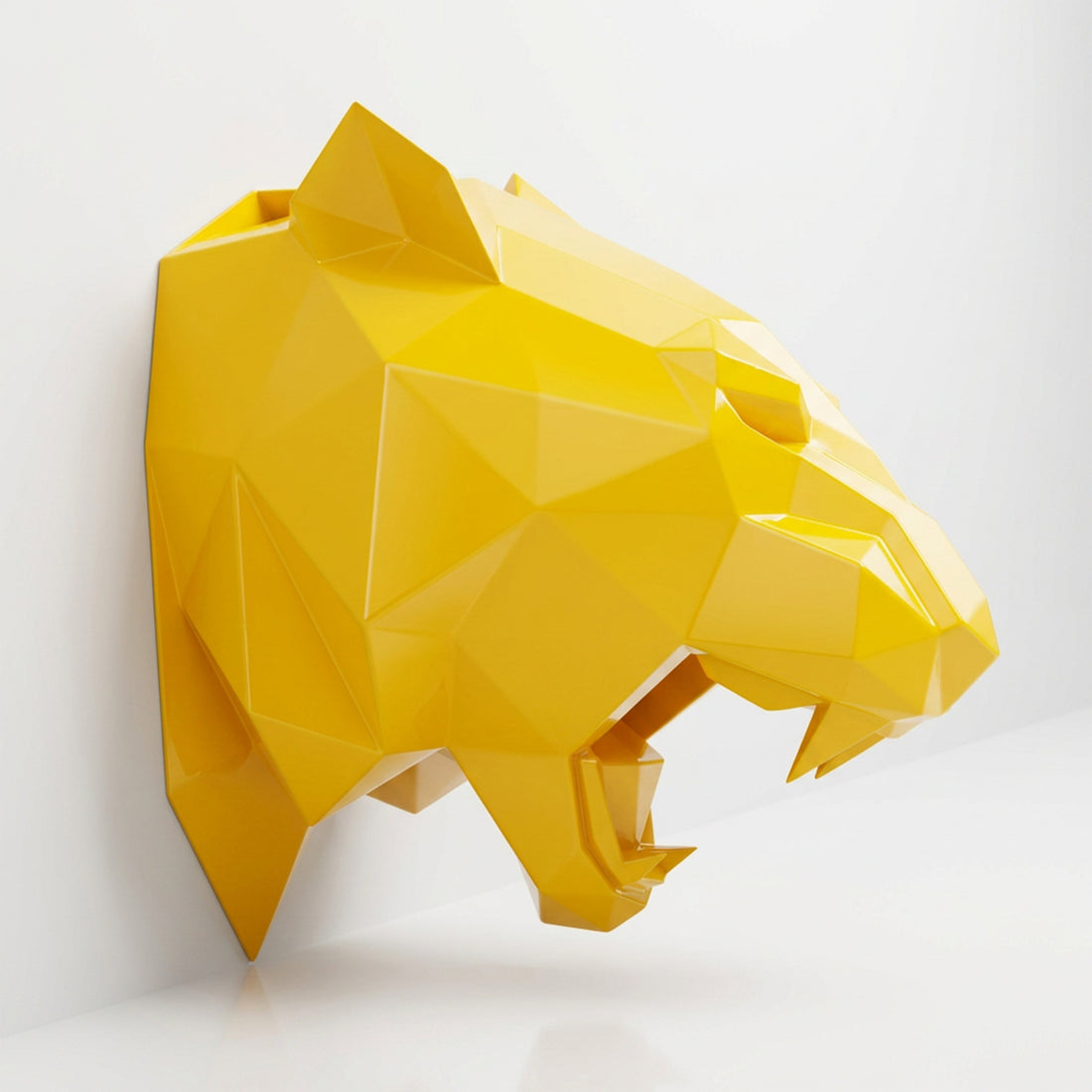 Sculpture Tête de Tigre Design Rugissante - Sculpture Origami