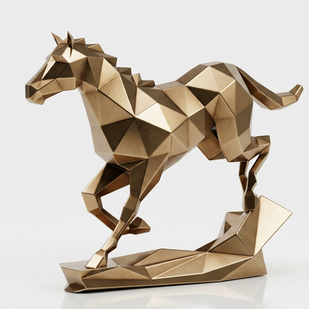 Grande Sculpture Cheval Origami - Sculpture Origami