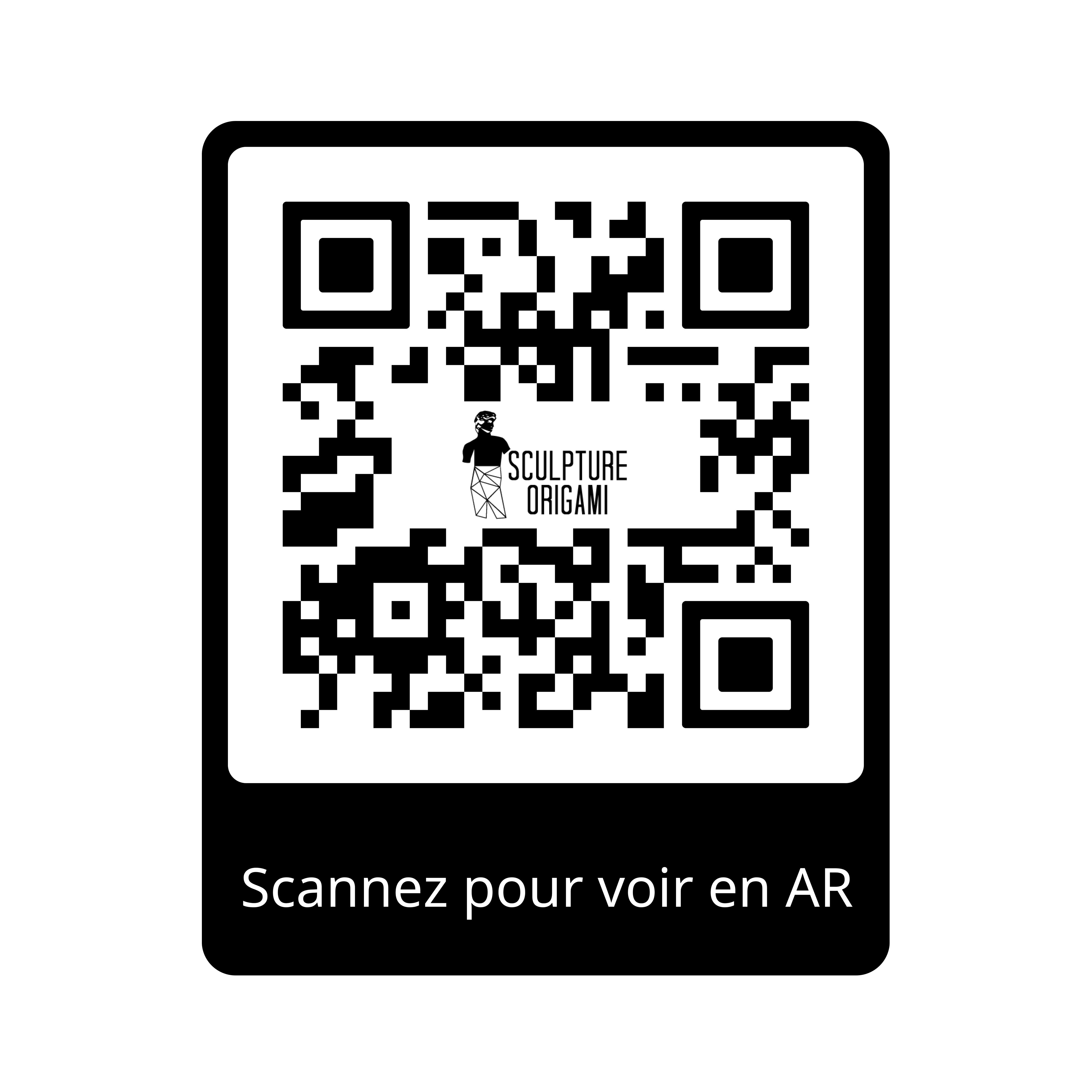 Sculpture cheval Polygone en Inox - Sculpture Origami