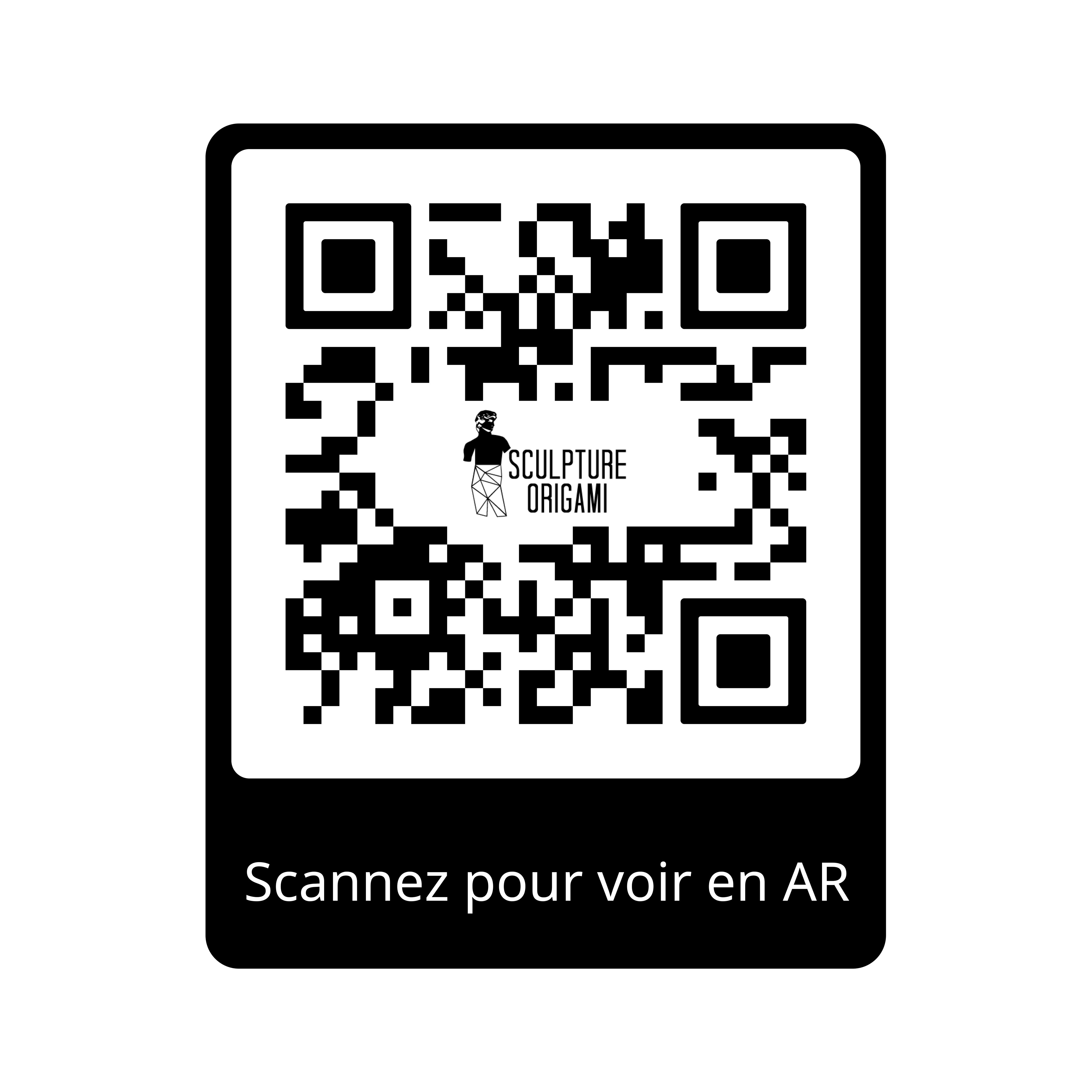 Sculpture d’Hippo Géométrique - Sculpture Origami