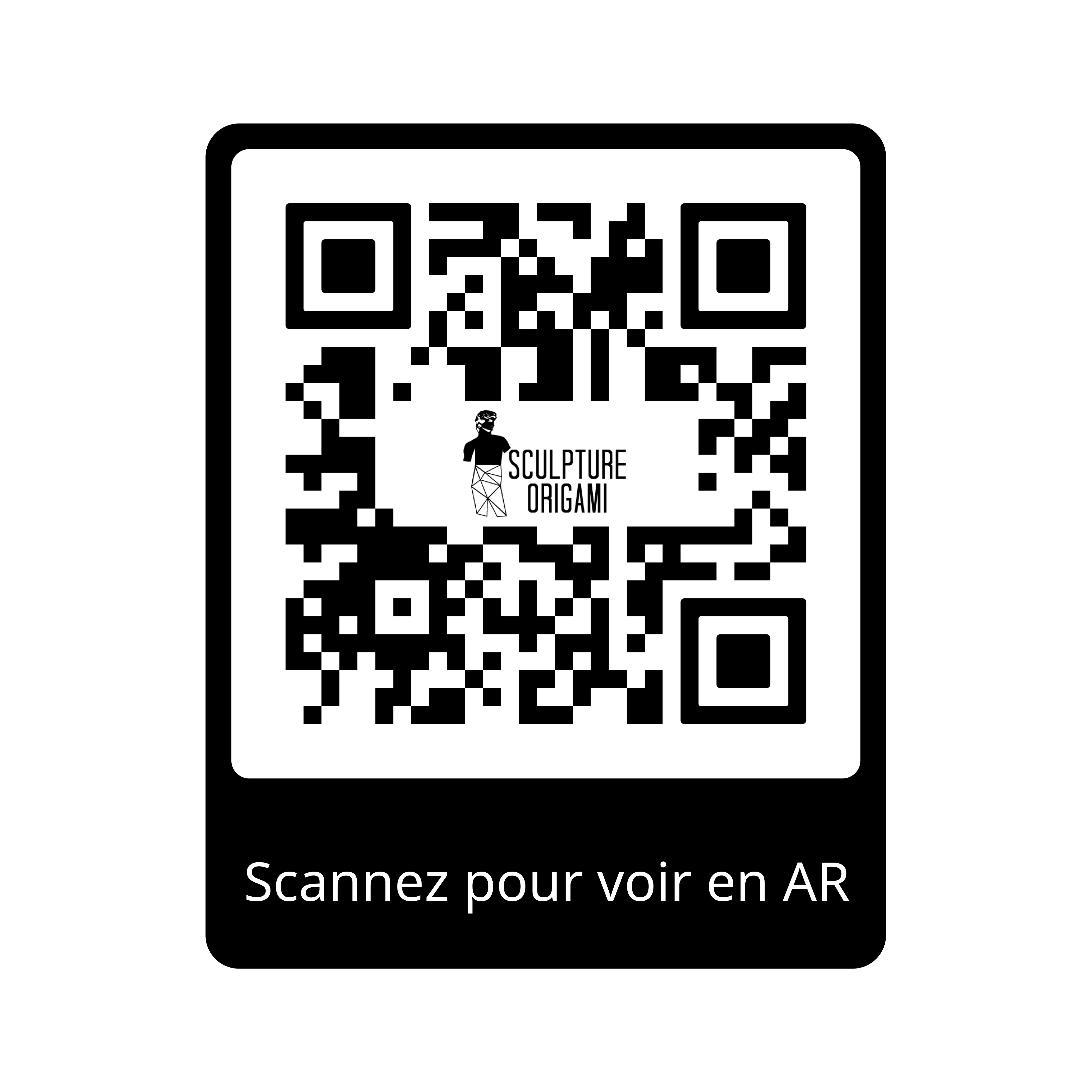 Sculpture de Chameau Polygone - Sculpture Origami