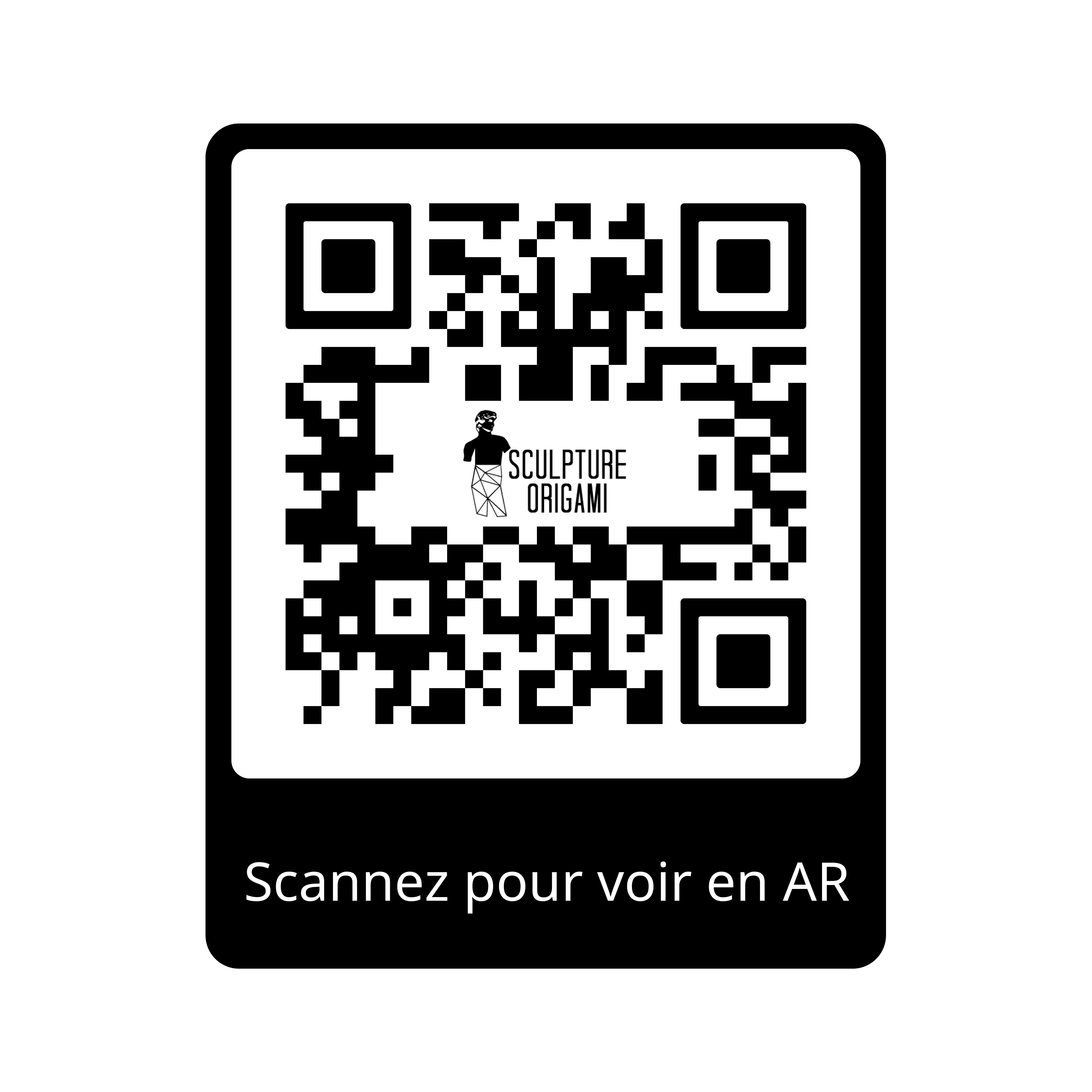 Sculpture de Grenouille Polygone - Sculpture Origami