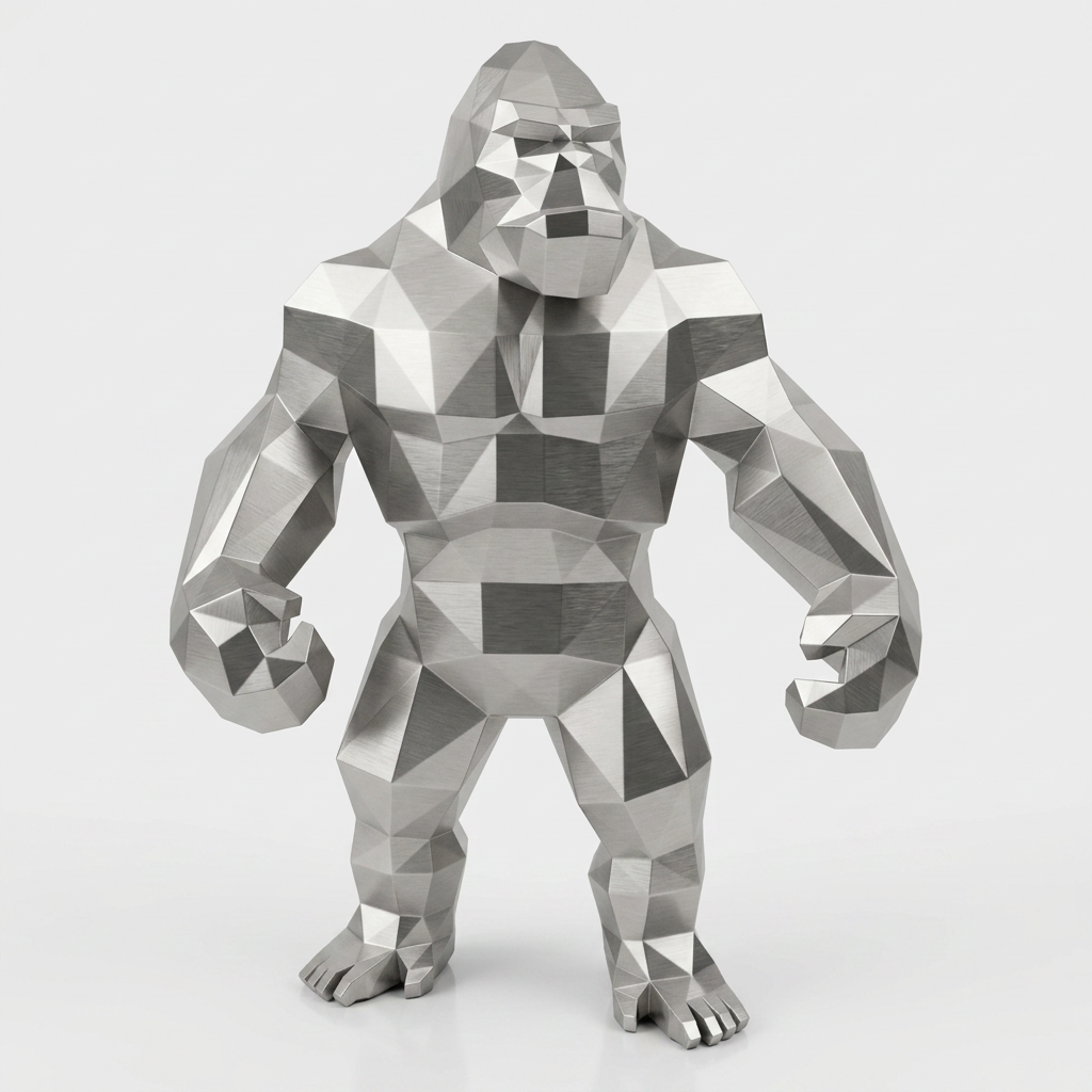 Grande Statue Géométrique de Gorille - Sculpture Origami