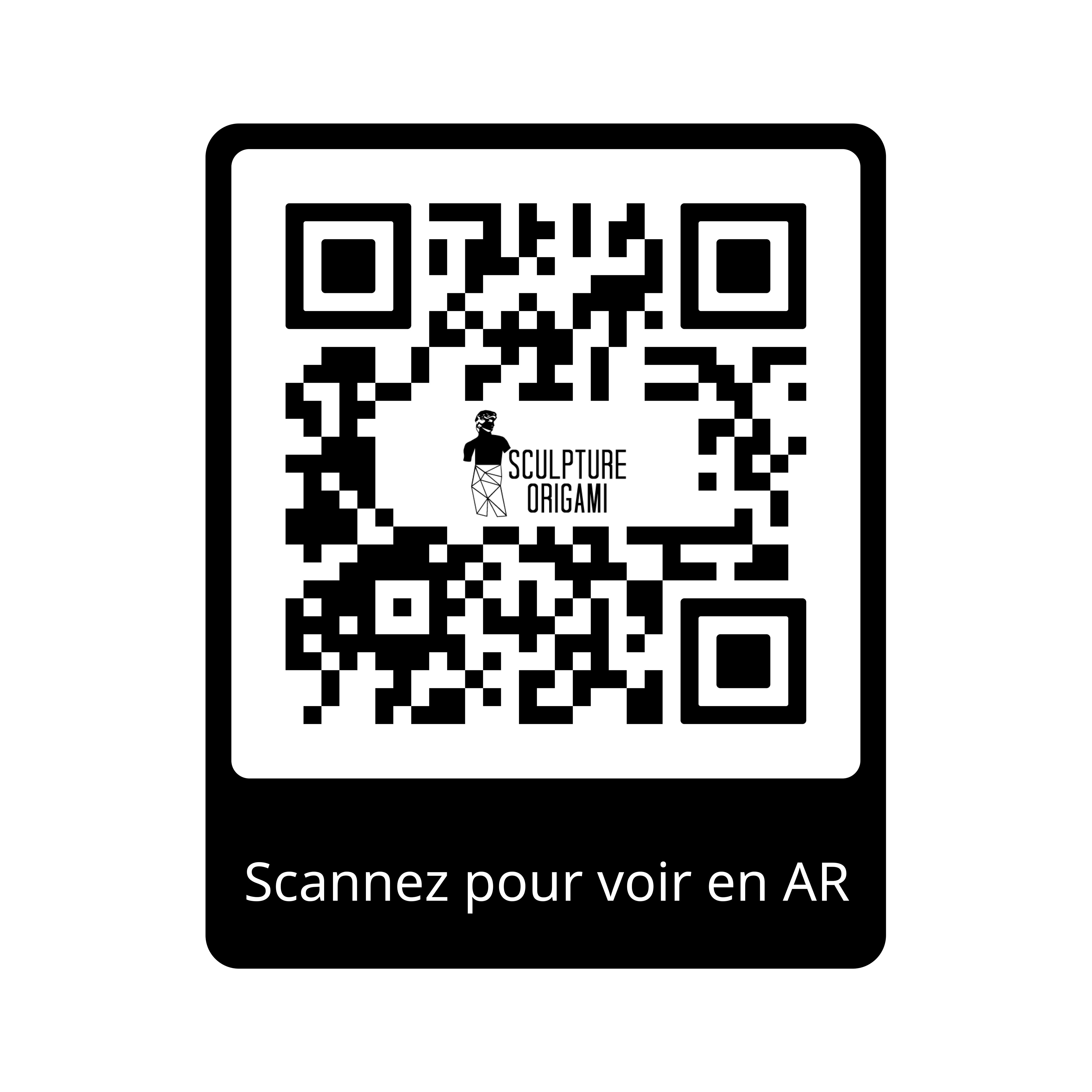 Tête de Cheval en Origami Métallique - Sculpture Origami