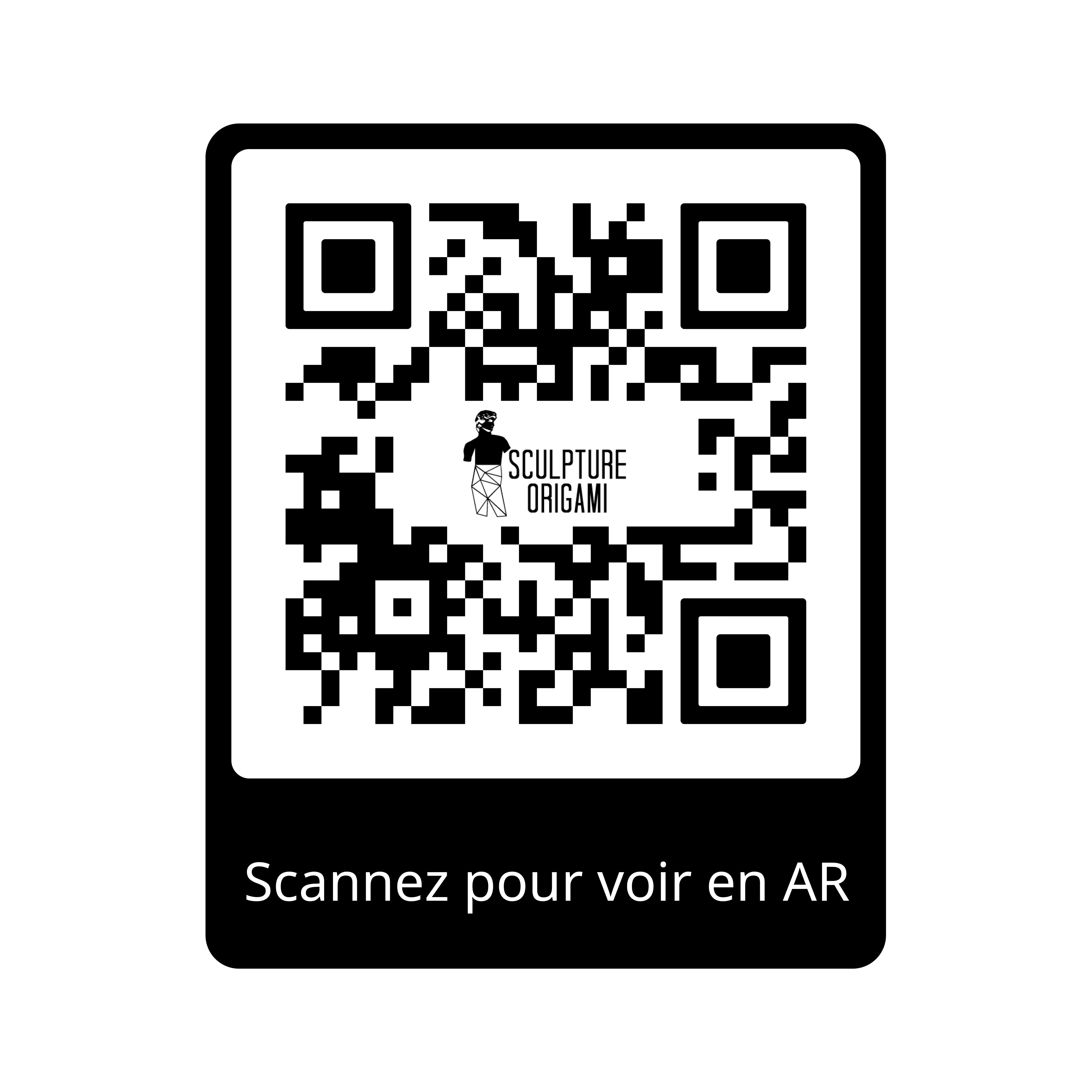 Trophée Tête de Cerf Origami - Sculpture Origami