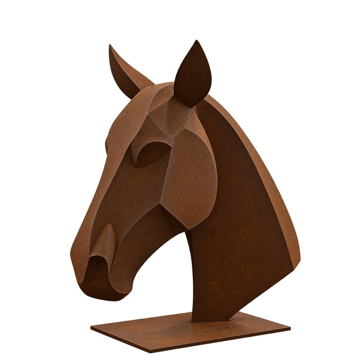 Faceted Horse Head Wall Sculpture
