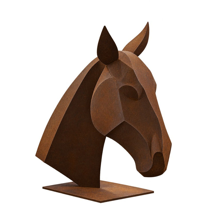 Faceted Horse Head Wall Sculpture
