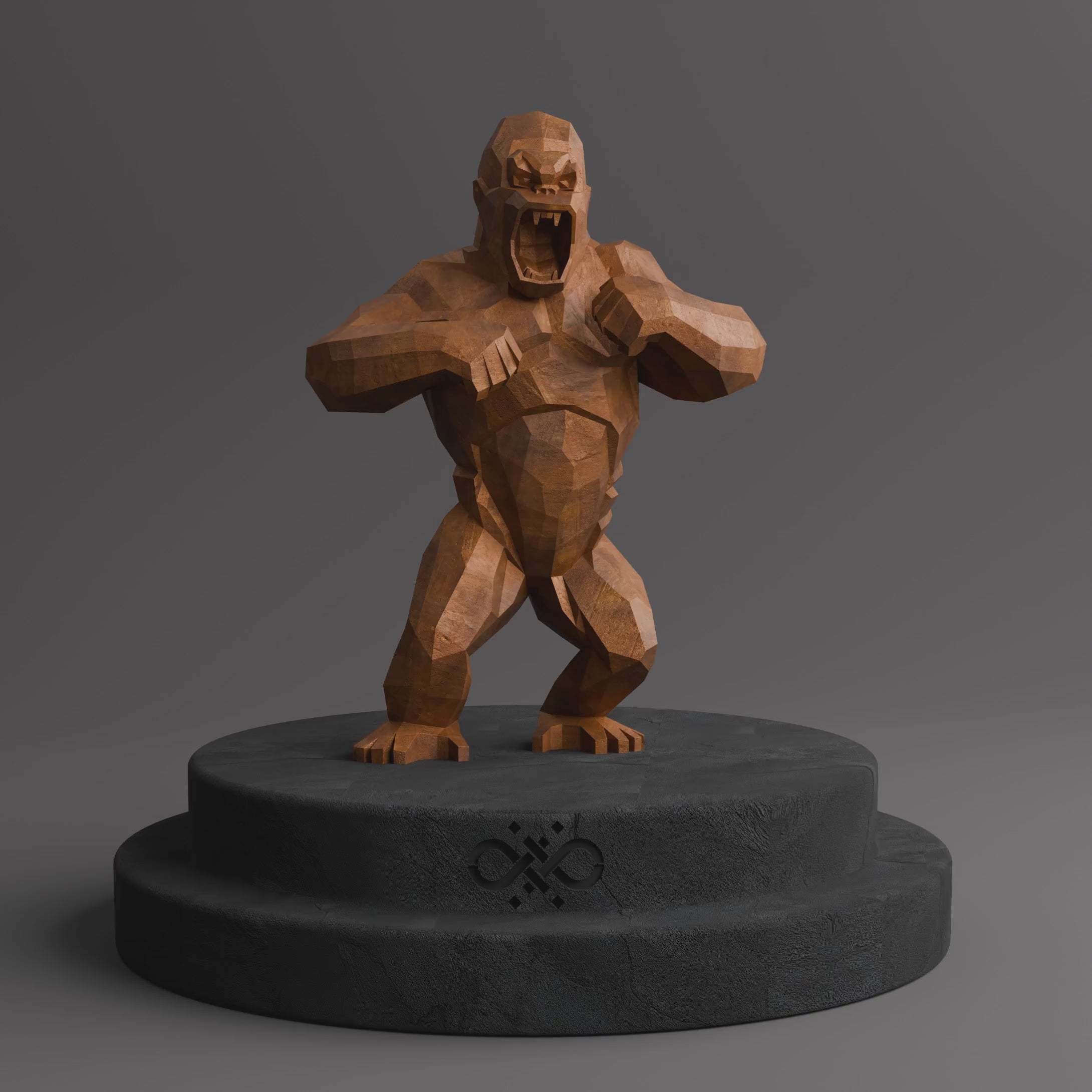 Sculpture Polygone de King Kong