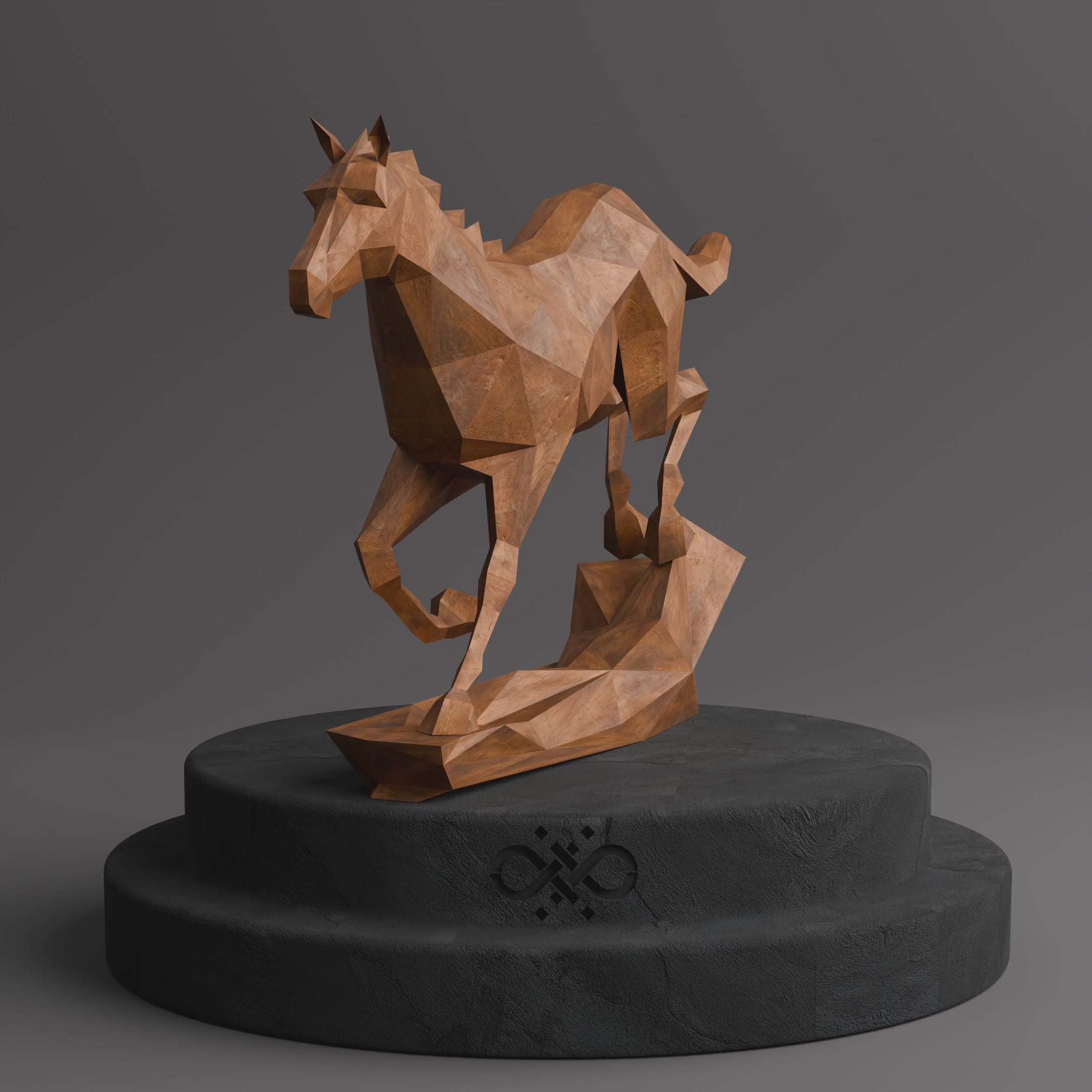 Sculpture Cheval Origami