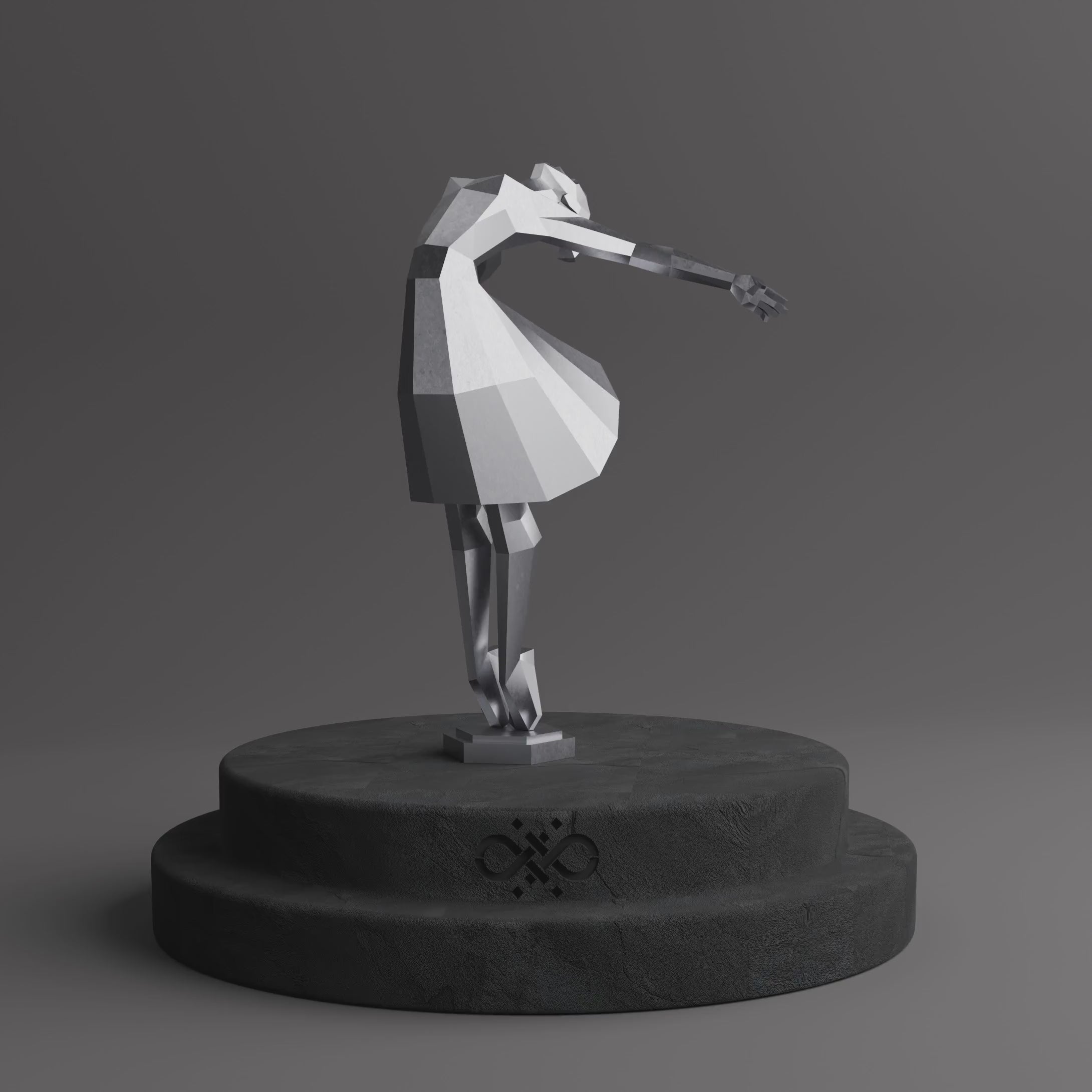 Sculpture Libération - Femme Dansante Style Origami