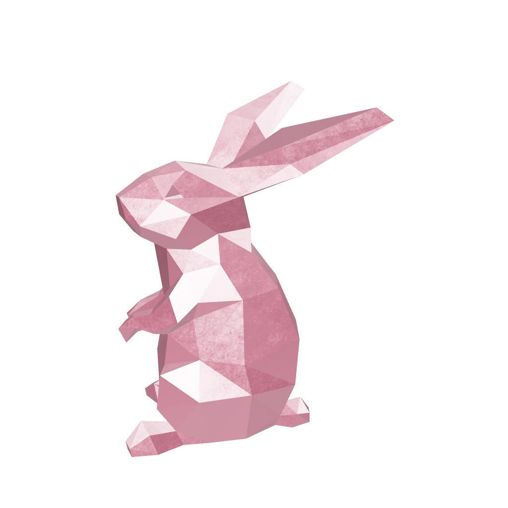 Sculpture Polygone Lapin