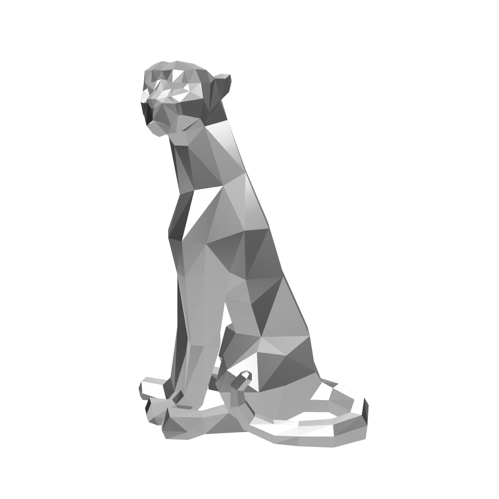 Statue panthère en origami