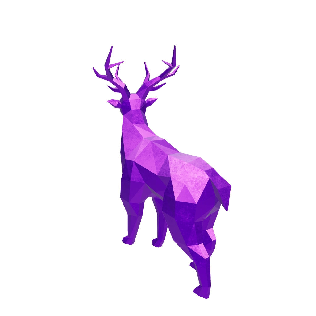 Statue de Cerf Géométrique