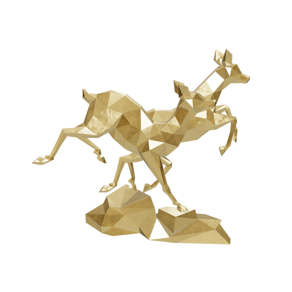 Sculpture Couple de Gazelles