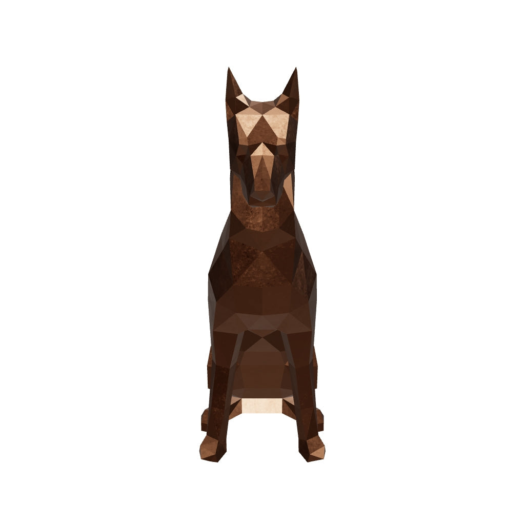 Sculpture Origami Doberman