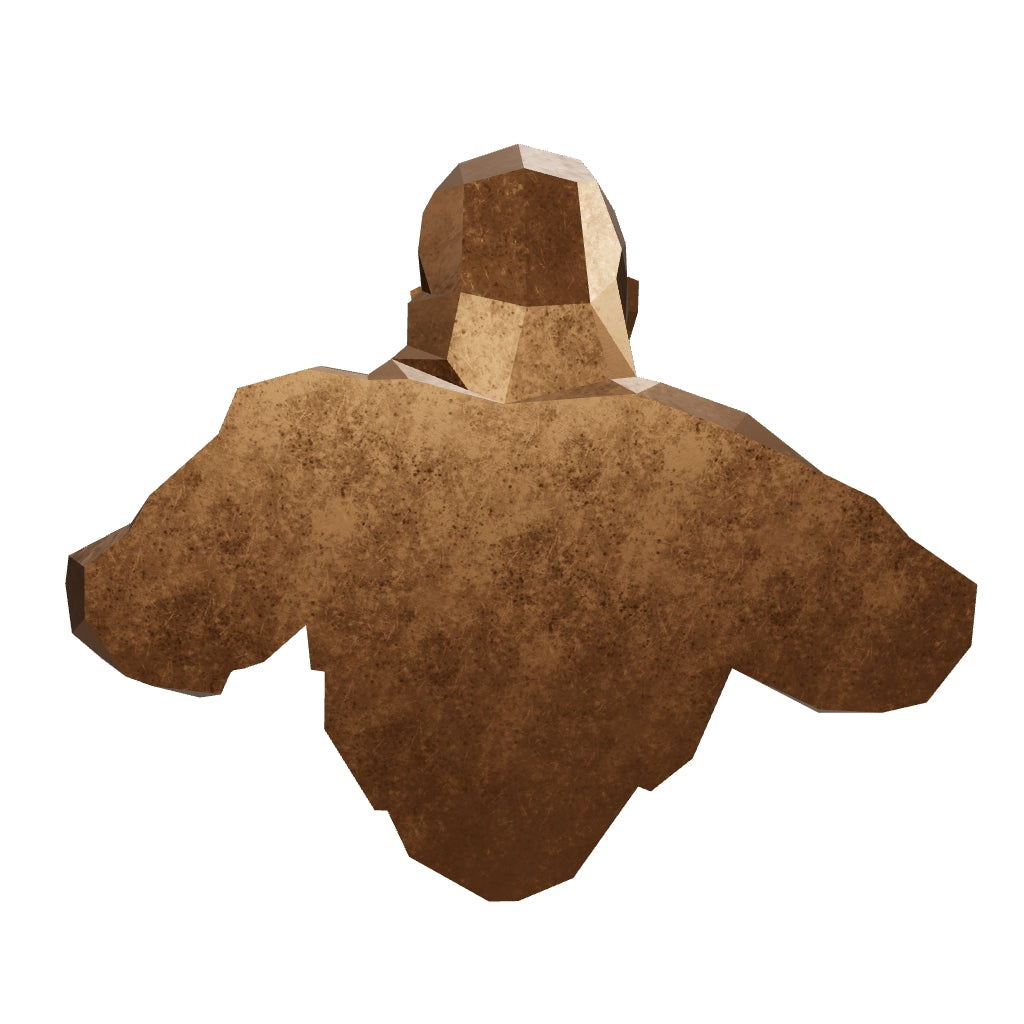 Sculpture Torse de King Kong Polygone