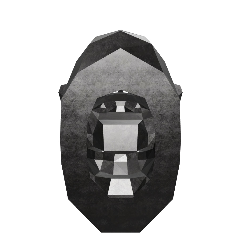 Sculpture Tête de Gorille Design Géométrique