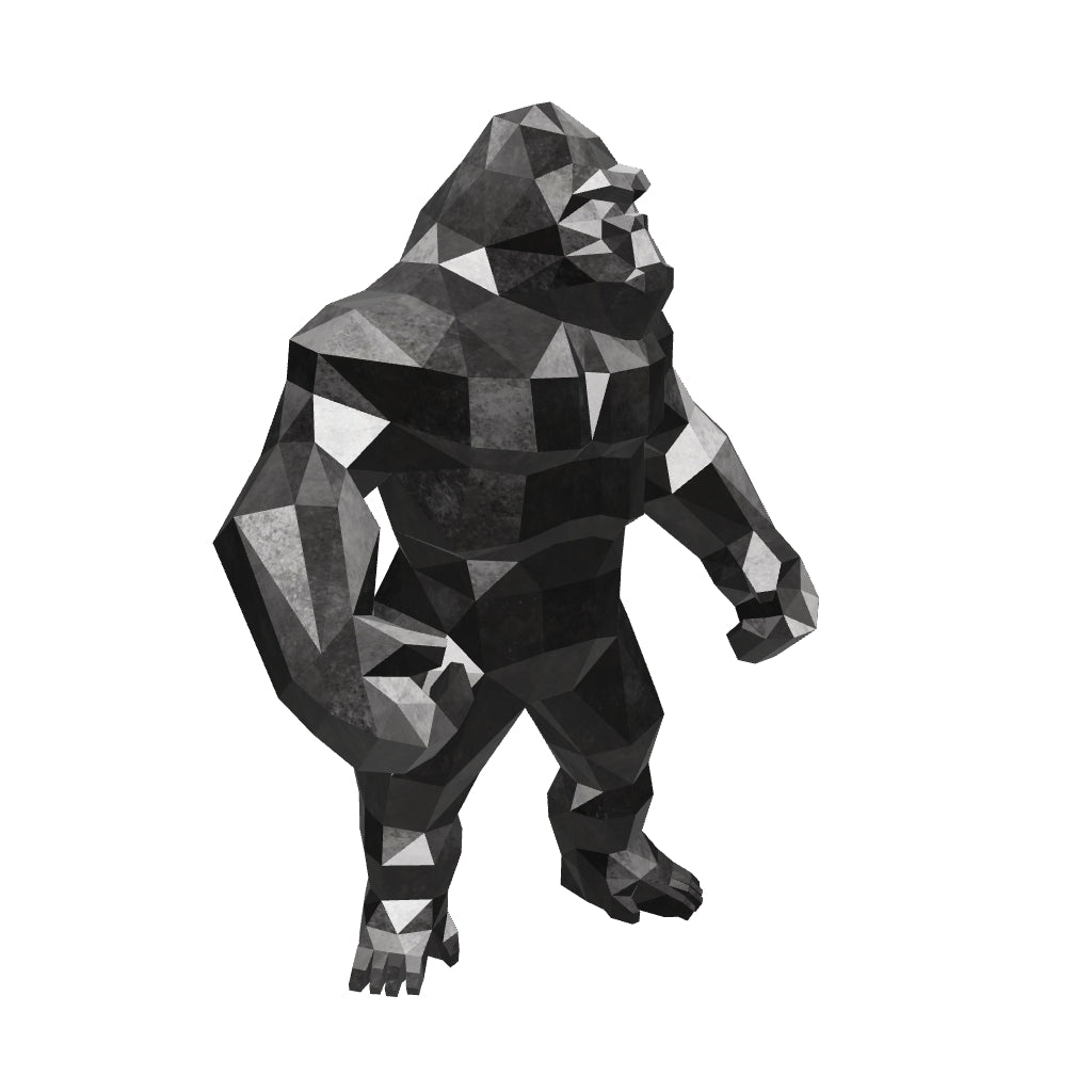 Statue Géométrique de Gorille