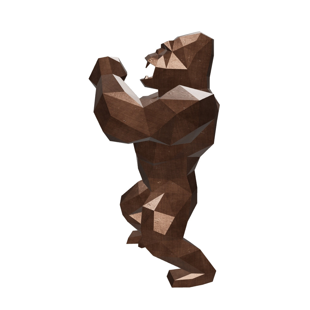 Sculpture King Kong Polygone