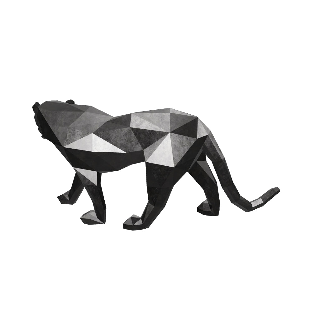 Sculpture Panthère Polygone